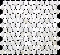 Pure White Mother of Pearl Hexagon Mosaic Tile (Sample Swatch-4"x5")
