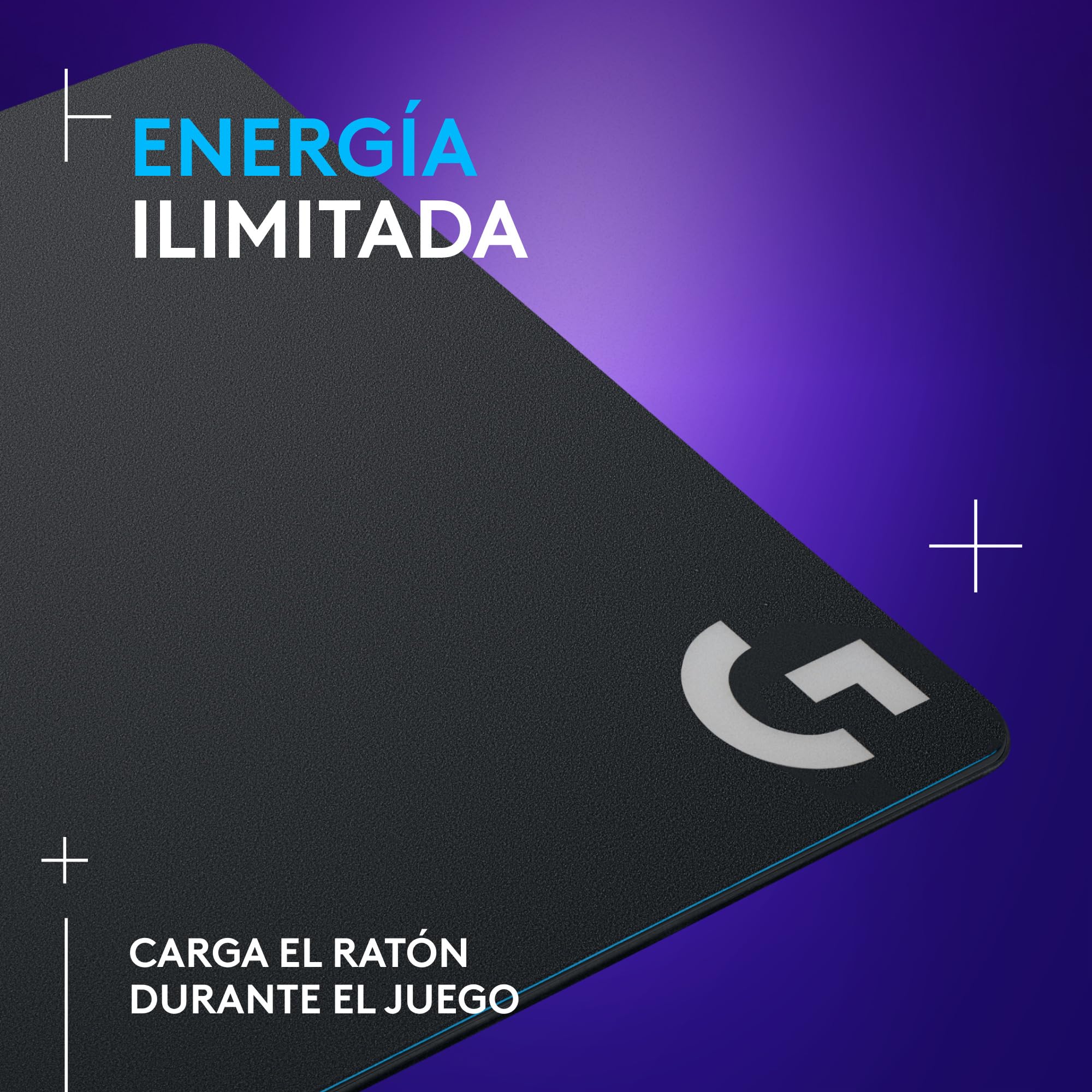 Logitech G POWERPLAY Alfombrilla de Carga Inalámbrica, Alfombrilla de Ratón para Gaming Rígida y de Tela, Compatible con G502 Lightspeed, G Pro Wireless & Superlight, G903, G703 - Negro