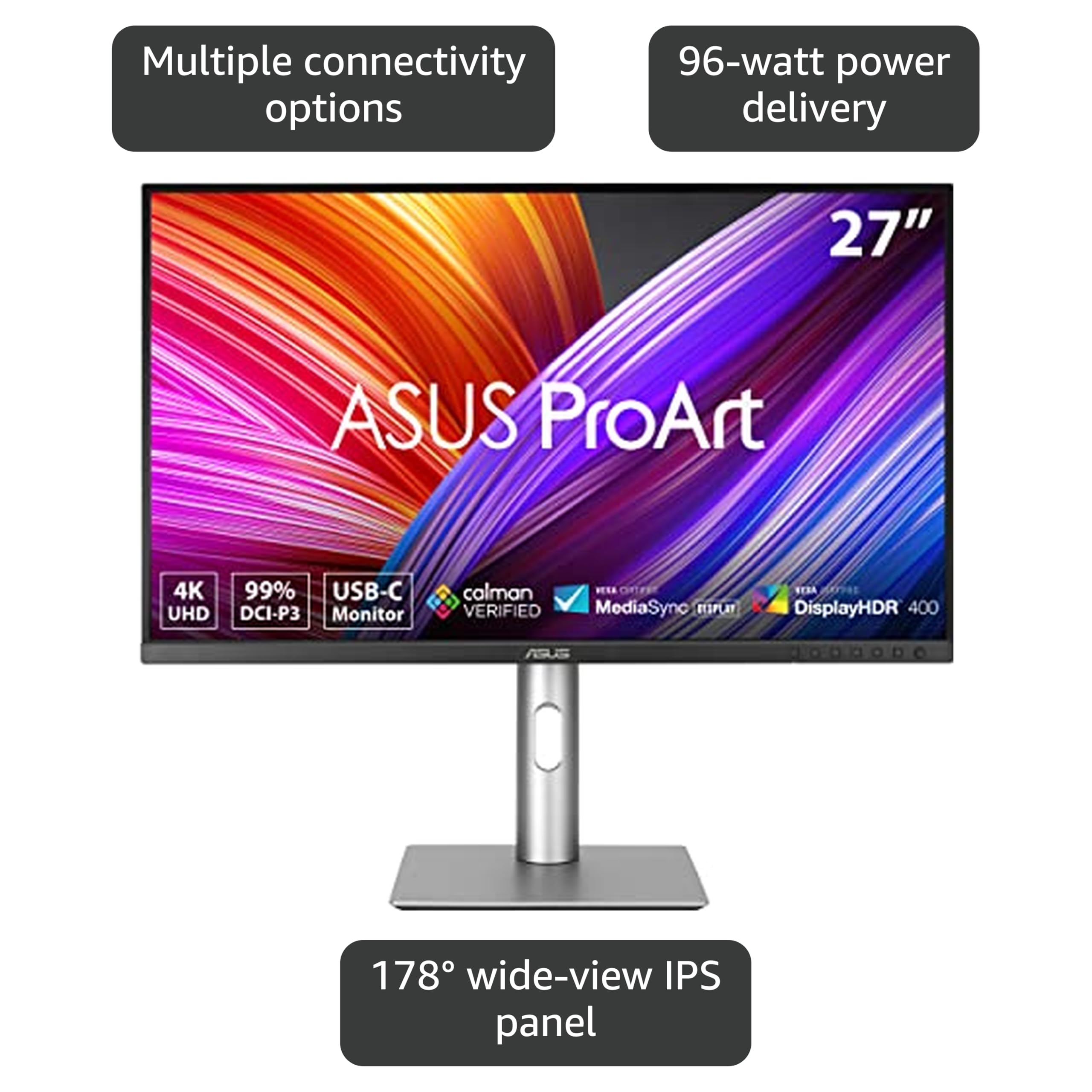 ASUS 4K モニター ProArt PA279CRV Amazon.com: ASUS ProArt Display 27” 4K HDR Professional Monitor