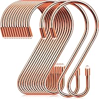 Vista 8 de Hotop 36 piezas ganchos en S para colgar de 3.15 pulgadas, resistentes en forma de S, ganchos de acero inoxidable metal, ganchos para colgar