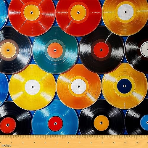Miniatura 18 de jejeloiu The Yard - Tapicería de vinilo retro de los años 83 para sillas, tocadiscos de 3 yardas para proyectos de bricolaje en el hogar, decoración