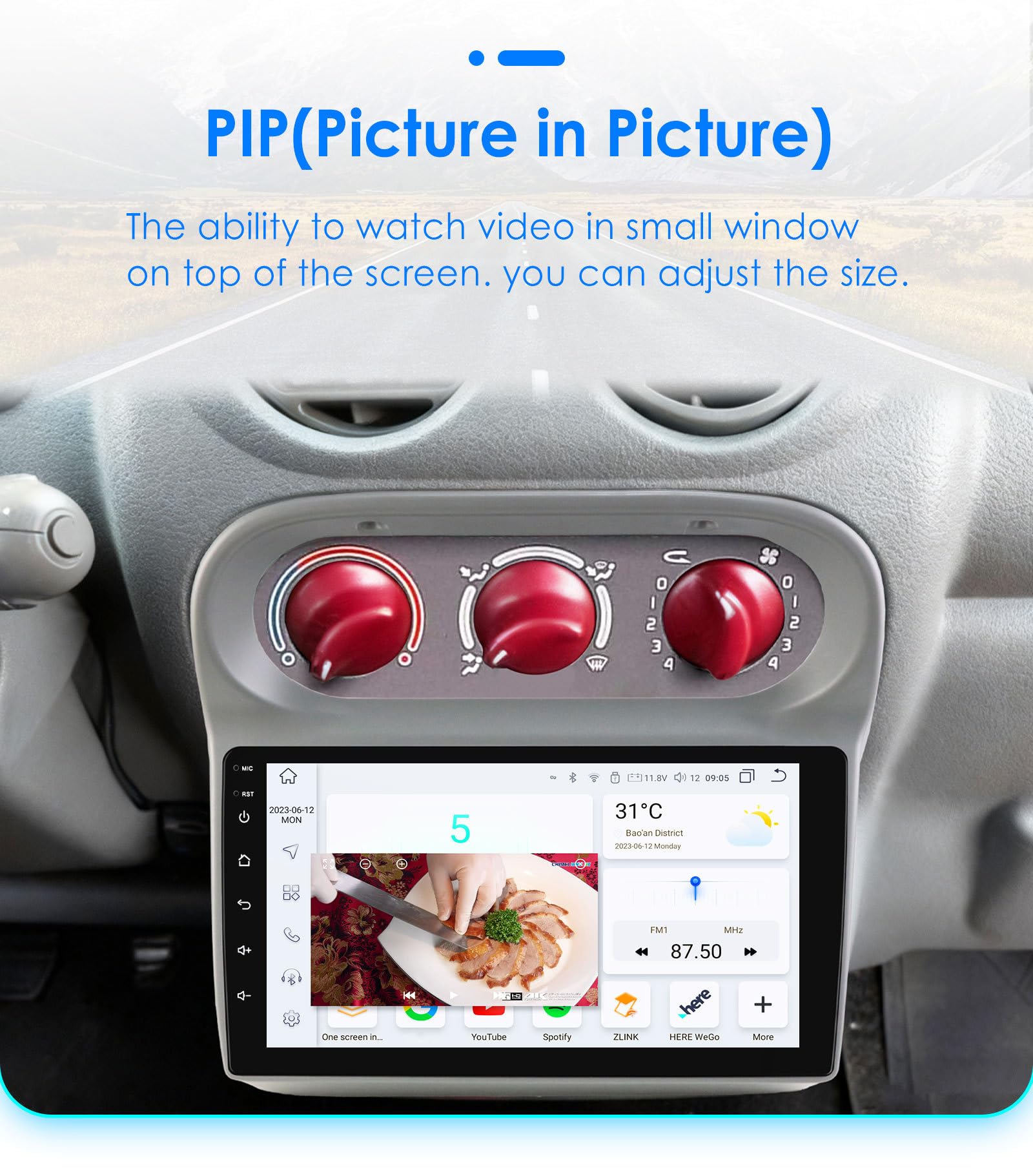 Dla Renault Twingo 2005-2013 aktualizacja radia samochodowego Android 15