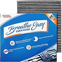 Vista 56 de Filtro de cabina AC y calefactor de defensa contra olores Breathe Easy de Spearhead, se ajusta como OEM, hasta un 25% más duradero con carbón