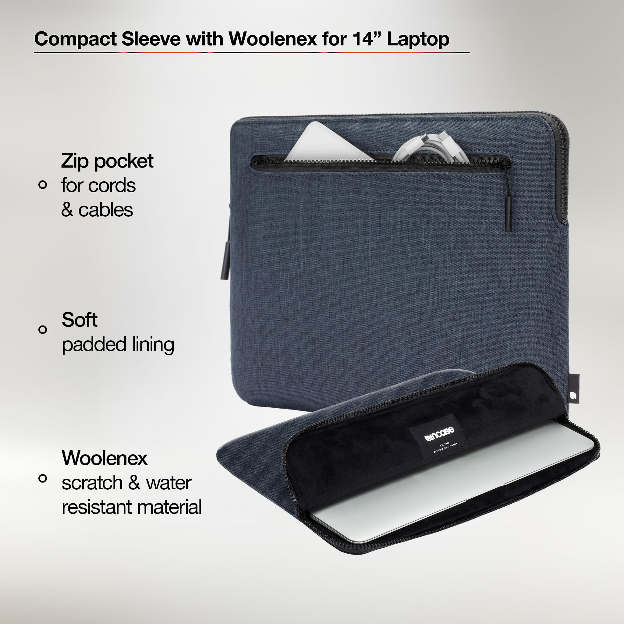 Amazon.com: Incase Compact Laptop Sleeve with Woolenex - 14