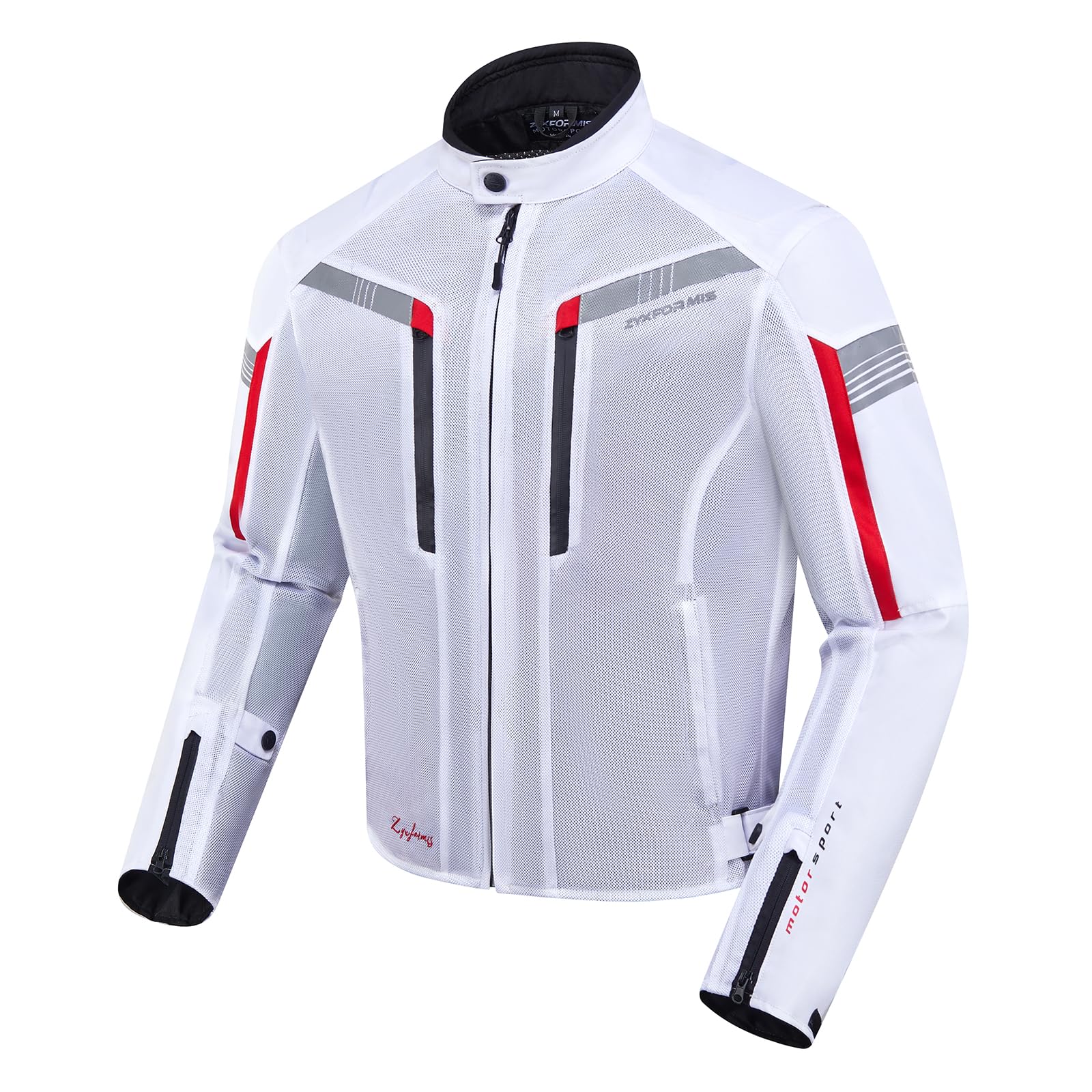Giubbotto Moto Uomo, Giacca Moto Estiva Uomo con Protezioni Omologate, Abbigliamento Protettivo in Rete Traspirante per la Guida