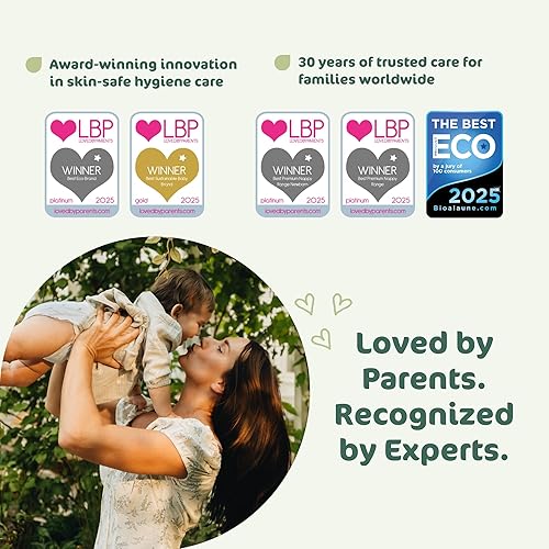 Miniatura 6 de Eco by Naty Pull Ups - Pantalones de entrenamiento hipoalergénicos y sin químicos, altamente absorbentes y respetuosos con el medio ambiente para