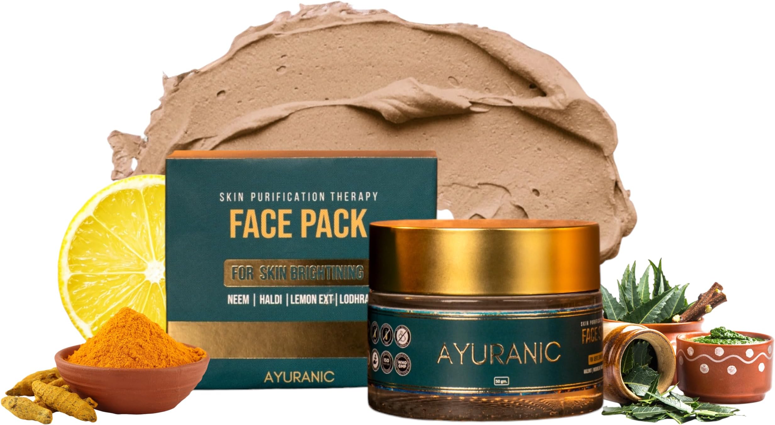 Ayuranic Skin Brightening Ayurvedic Face Pack