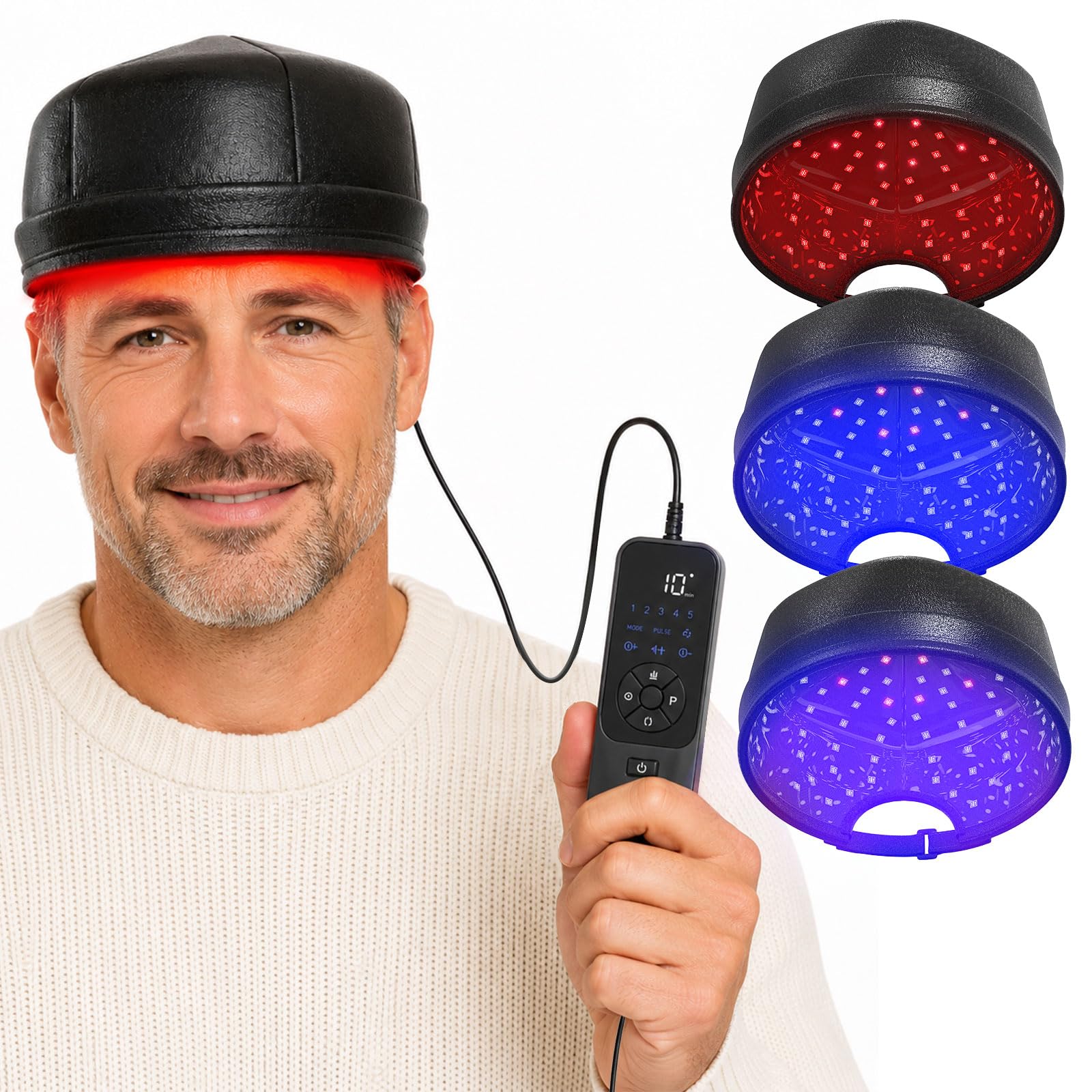 Laser Cap für Haarwachstum mit 24 Laserdioden & 288 LEDs