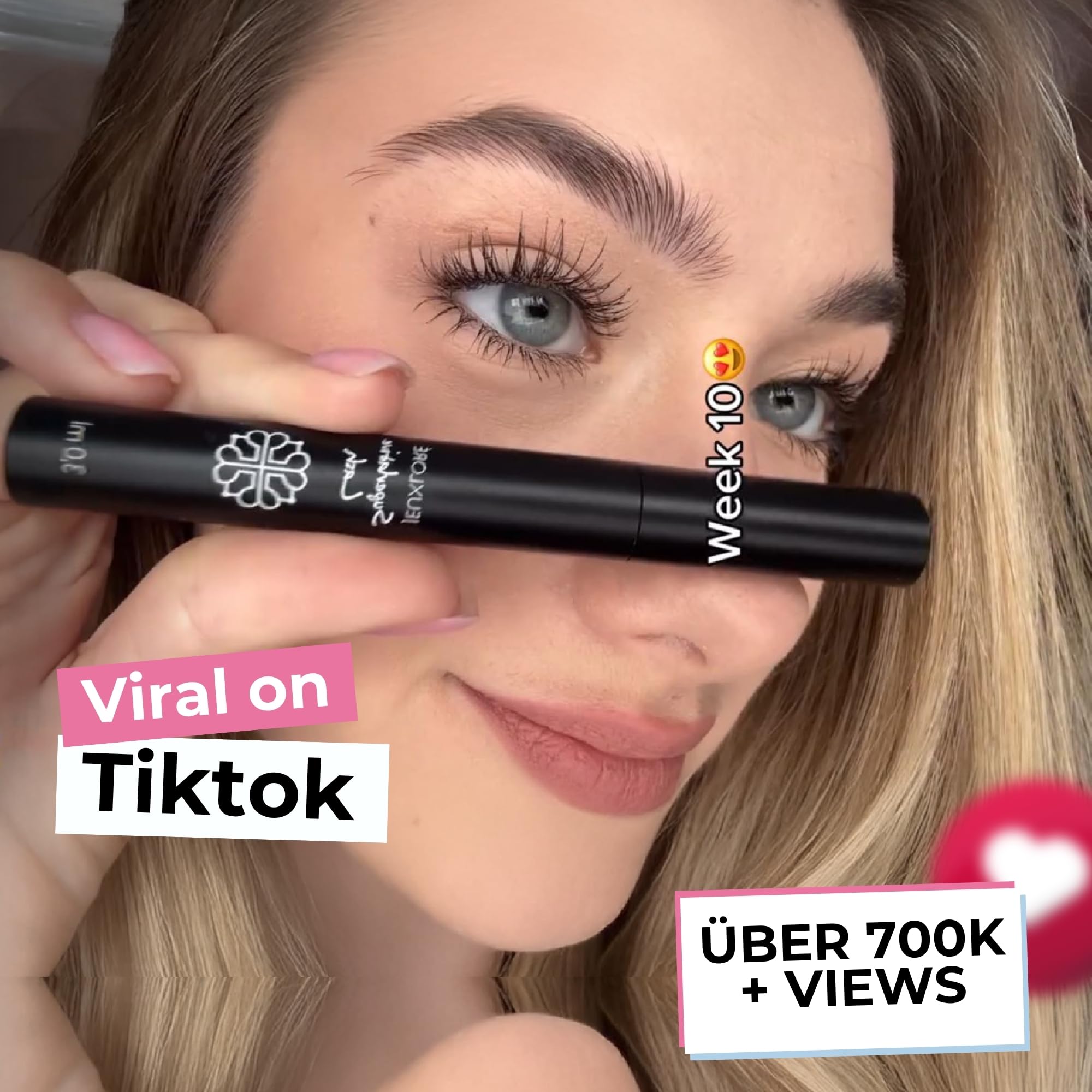 Superlative Lash Wimpernserum & Augenbrauen Serum für besseres Wachstum von Wimpern & Brauen - Testsieger - 3 ml (Wimpernserum)