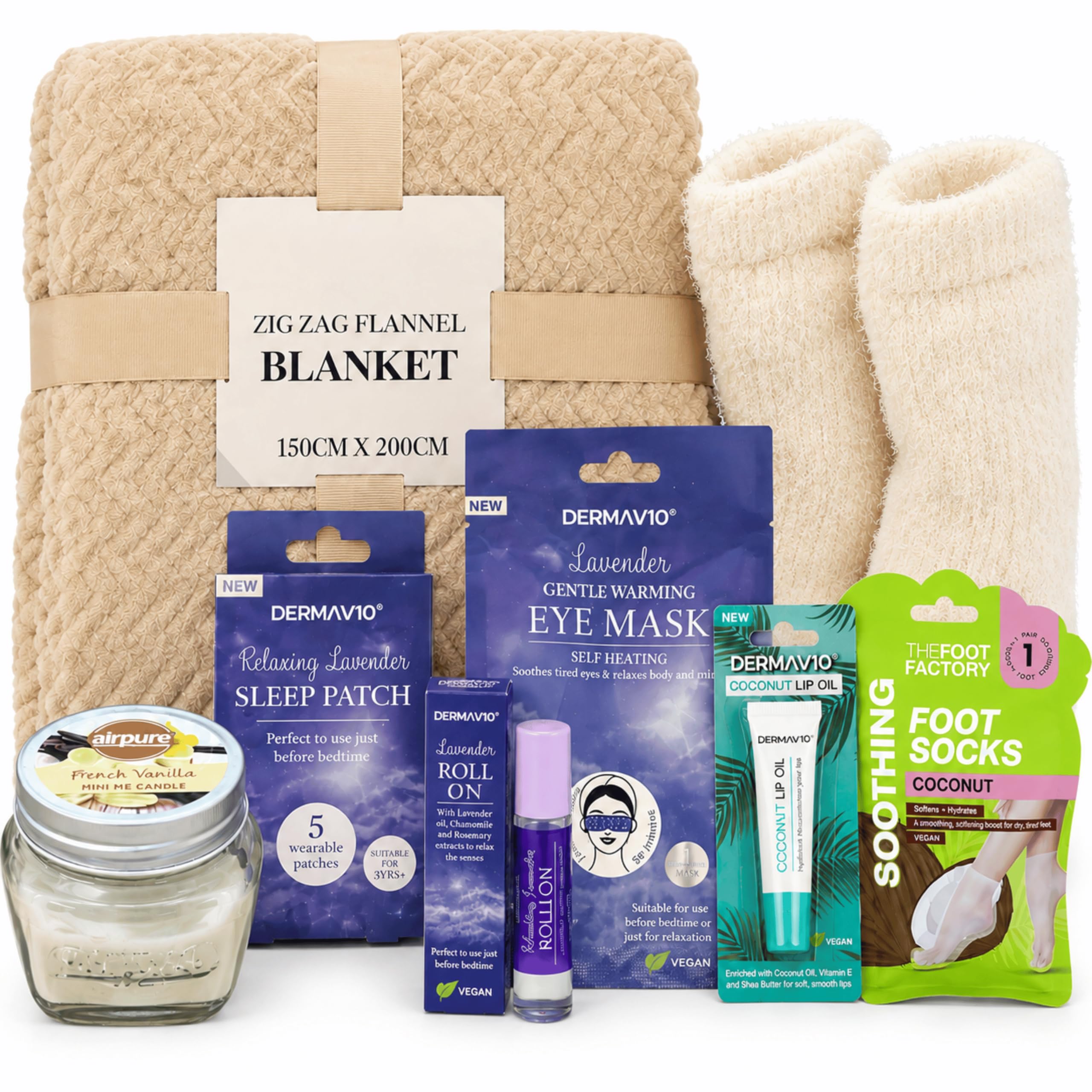 Set regalo di lusso da donna, 8 pezzi, con cestino per coccole