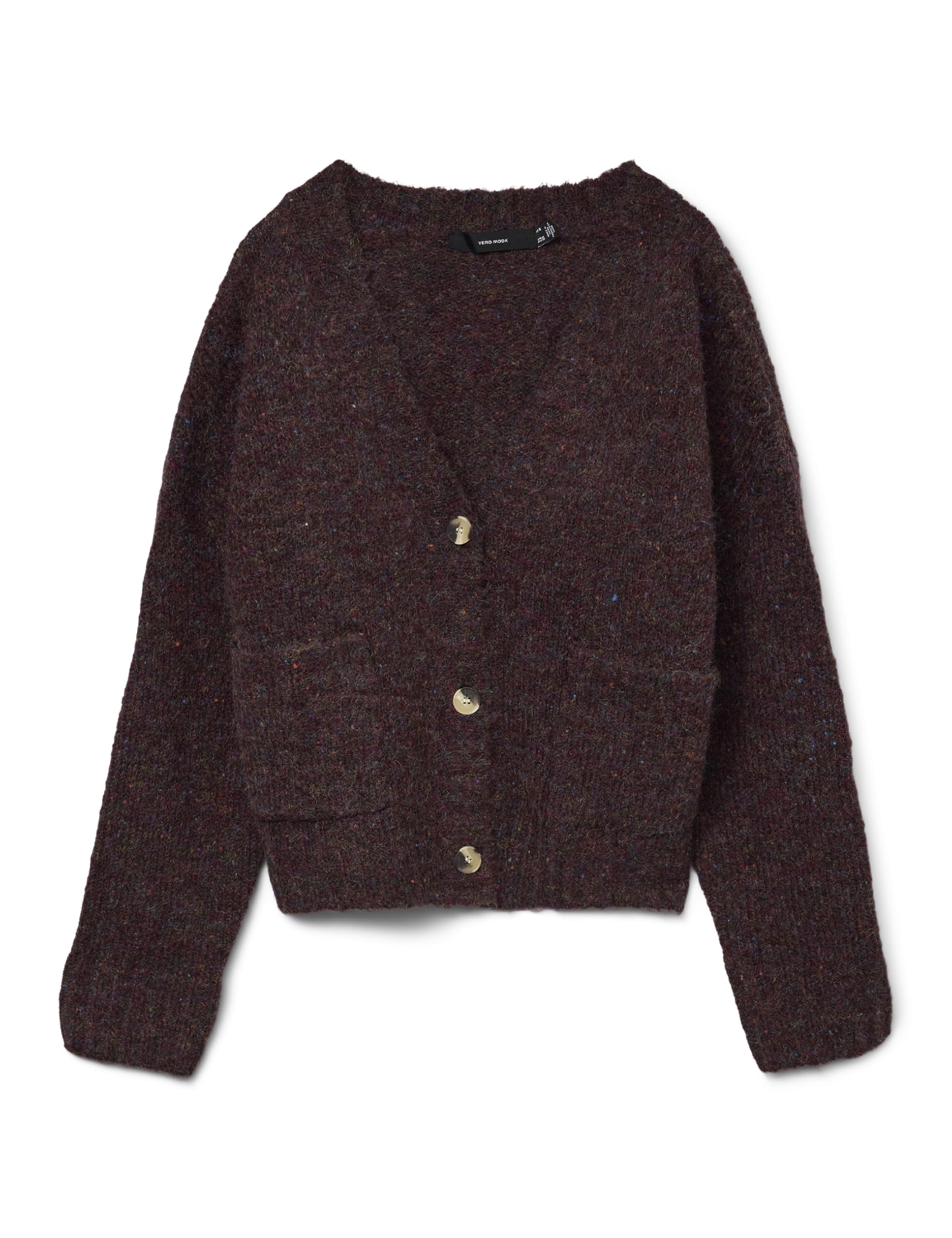 VERO MODA Vmingrid LS V-Neck Cardigan Boo, Winetasting, S