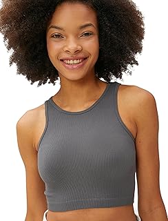 KOTON womens Ribbed Halter Neck Sleeveless Crop Tanktop