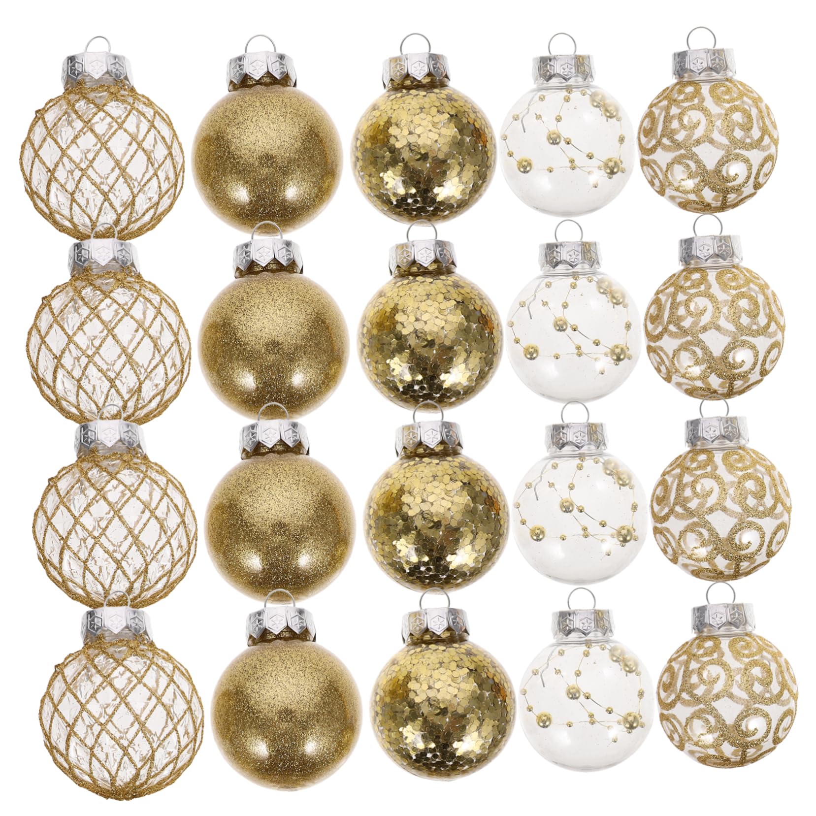 Garneck 30stücke Weihnachtsbaumkugeln zum Aufhängen Christbaumkugeln aus Robustem Material Dekokugeln für Weihnachtsdeko Anhänger für Christbaum Weihnachtskugeln für Zuhause und Büro