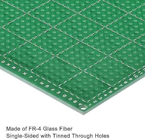 Miniatura 4 de MECCANIXITY Placa PCB de circuito impreso de una sola cara placas de prototipado chapadas a través de agujeros para proyectos electrónicos de