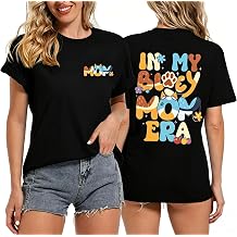 in My Mom Era Shirt Mama Shirts for Women,Funny Mom Shirt for Women Mama Graphic Tee Tops