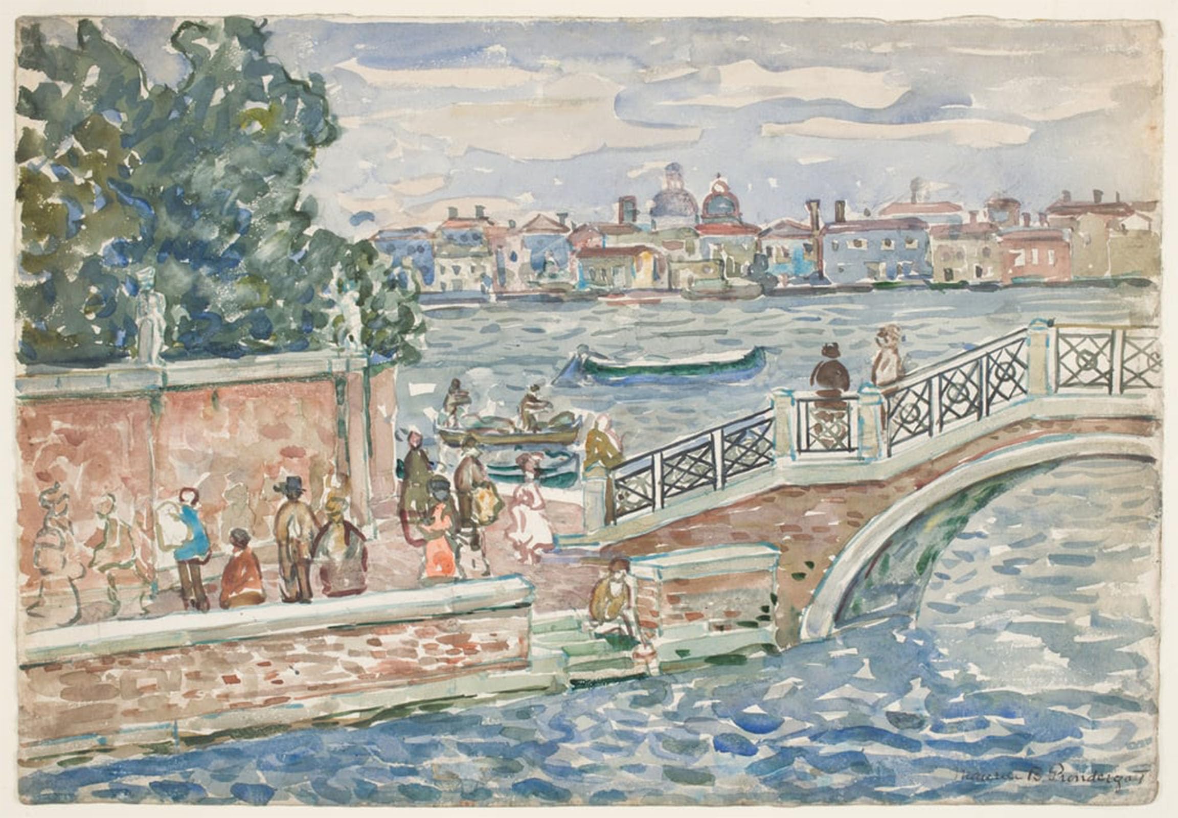 ARTXLXXBN Famous Painting Art Wall Decor Abstract Art Picture by Maurice Brazil Prendergast Animal Pictures for Home Decor 60x90cm