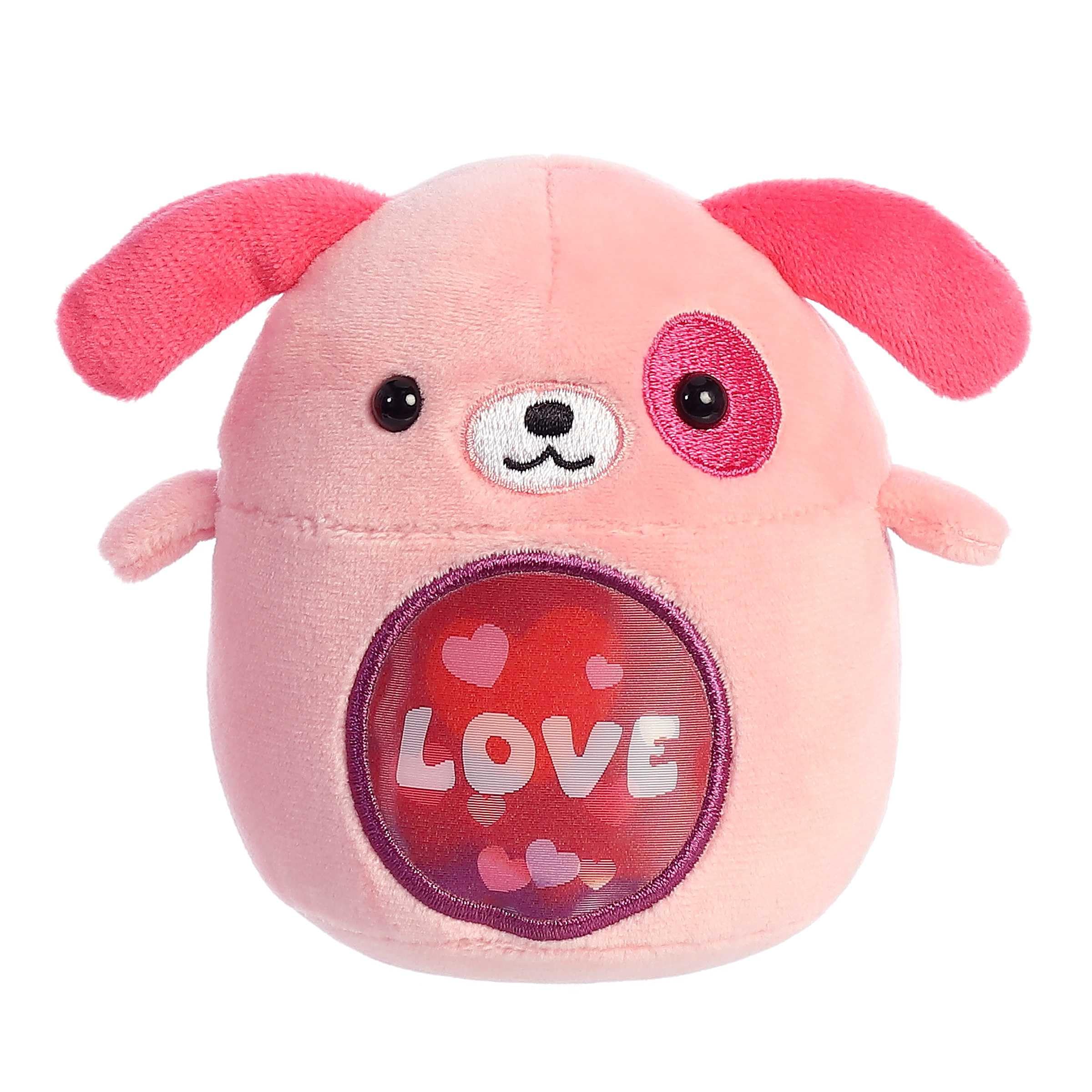 Amazon.com: Aurora® Enchanting Lenticular Love Dog Stuffed Animal