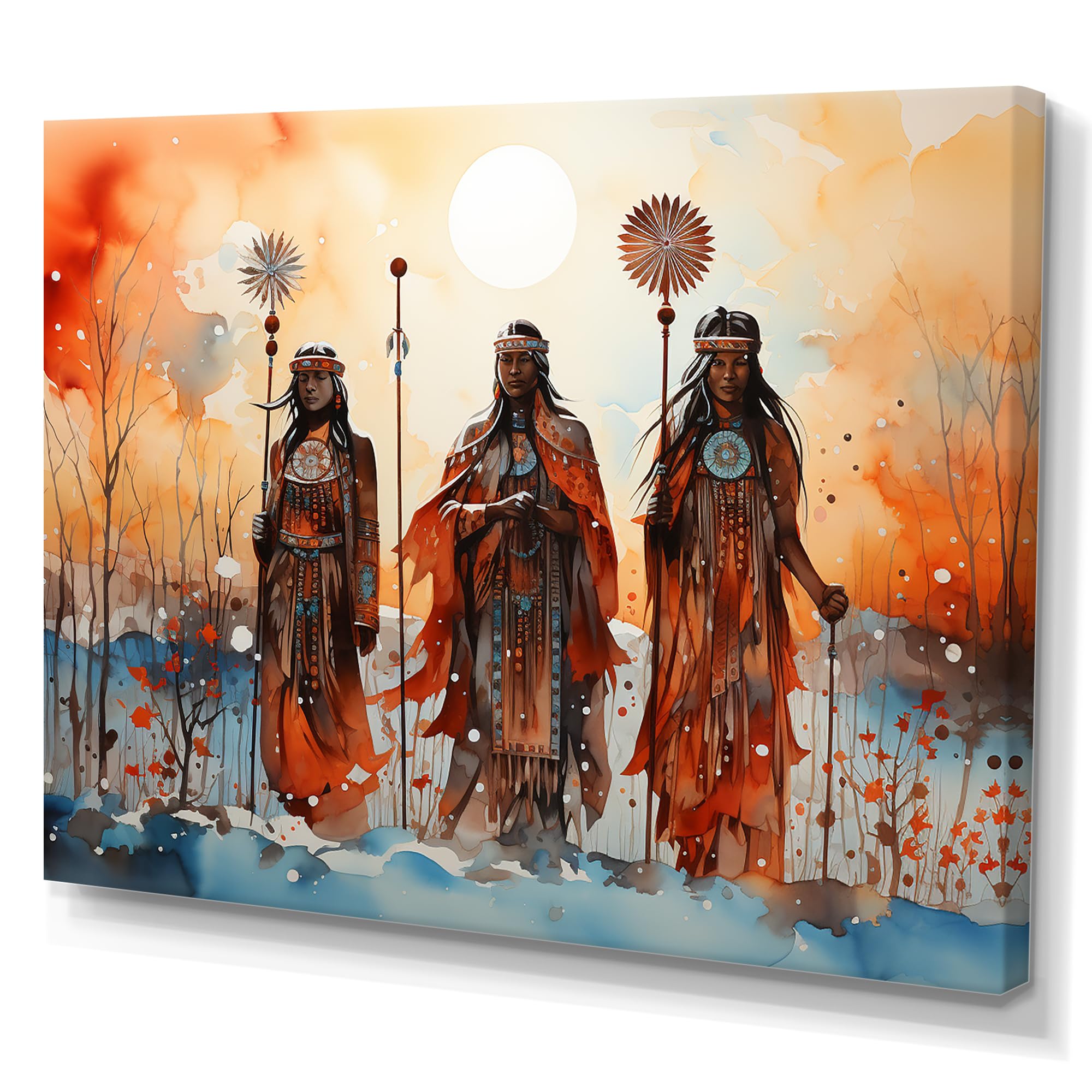 Amazon.com: DesignQ Native American Art Wall art decor, Native