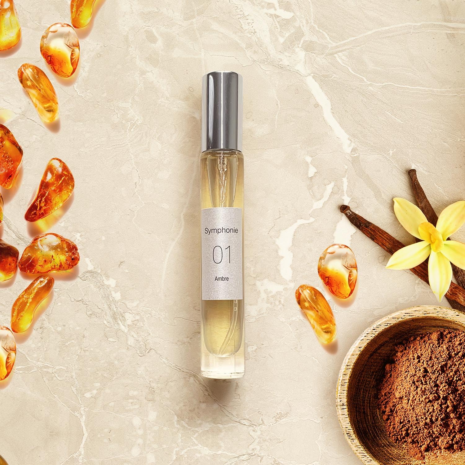 SYMPHONIE - Cofanetto 6 vaporizzatori Eau de Parfum • Profumi Donna • Idea Regalo Festa della Mamma • Collezione EVAFLORPARIS • 10 ml