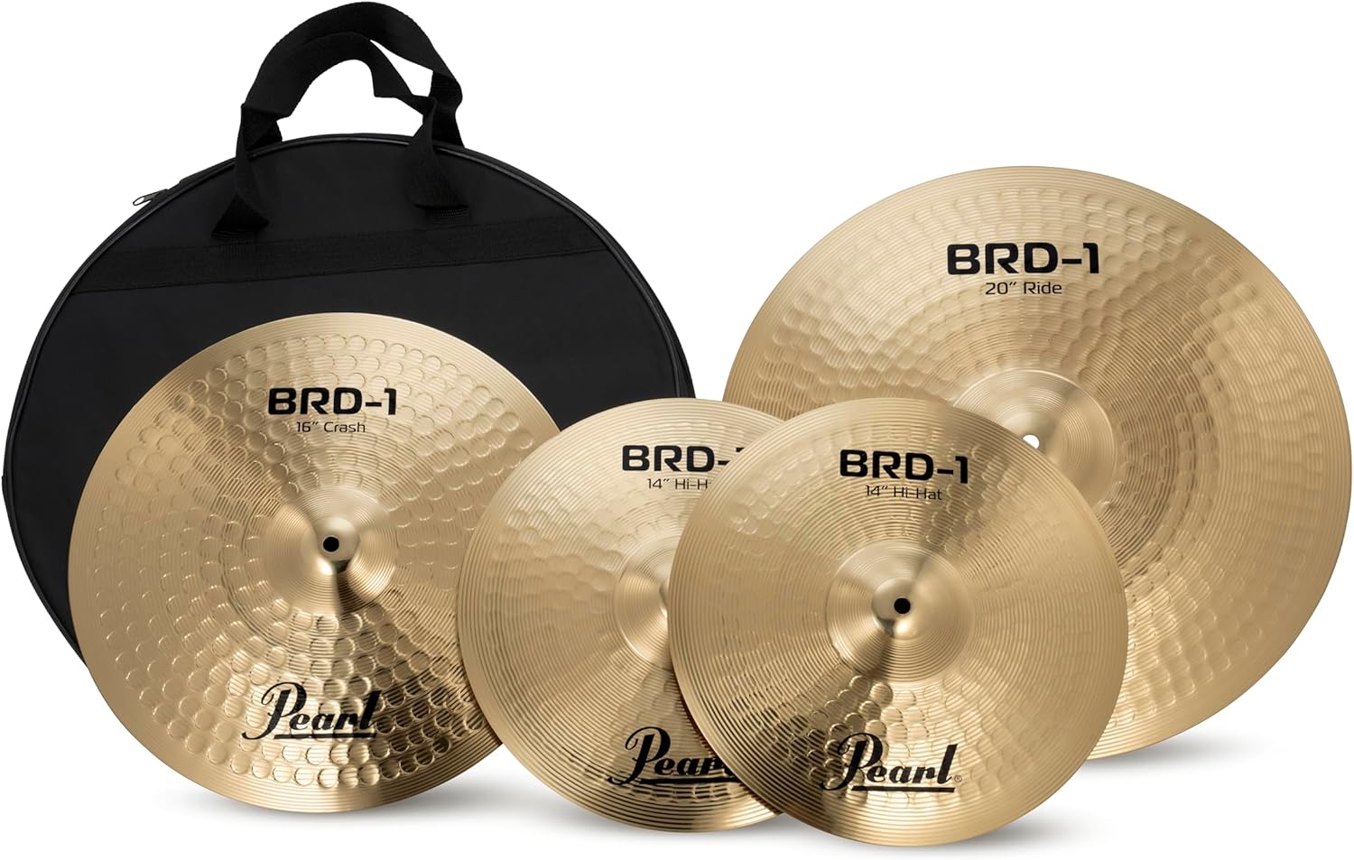 Pearl Roadshow Drum Set 5-Piece Complete Kit with Upgraded BRD Cymbals and Additional Cymbal Stand