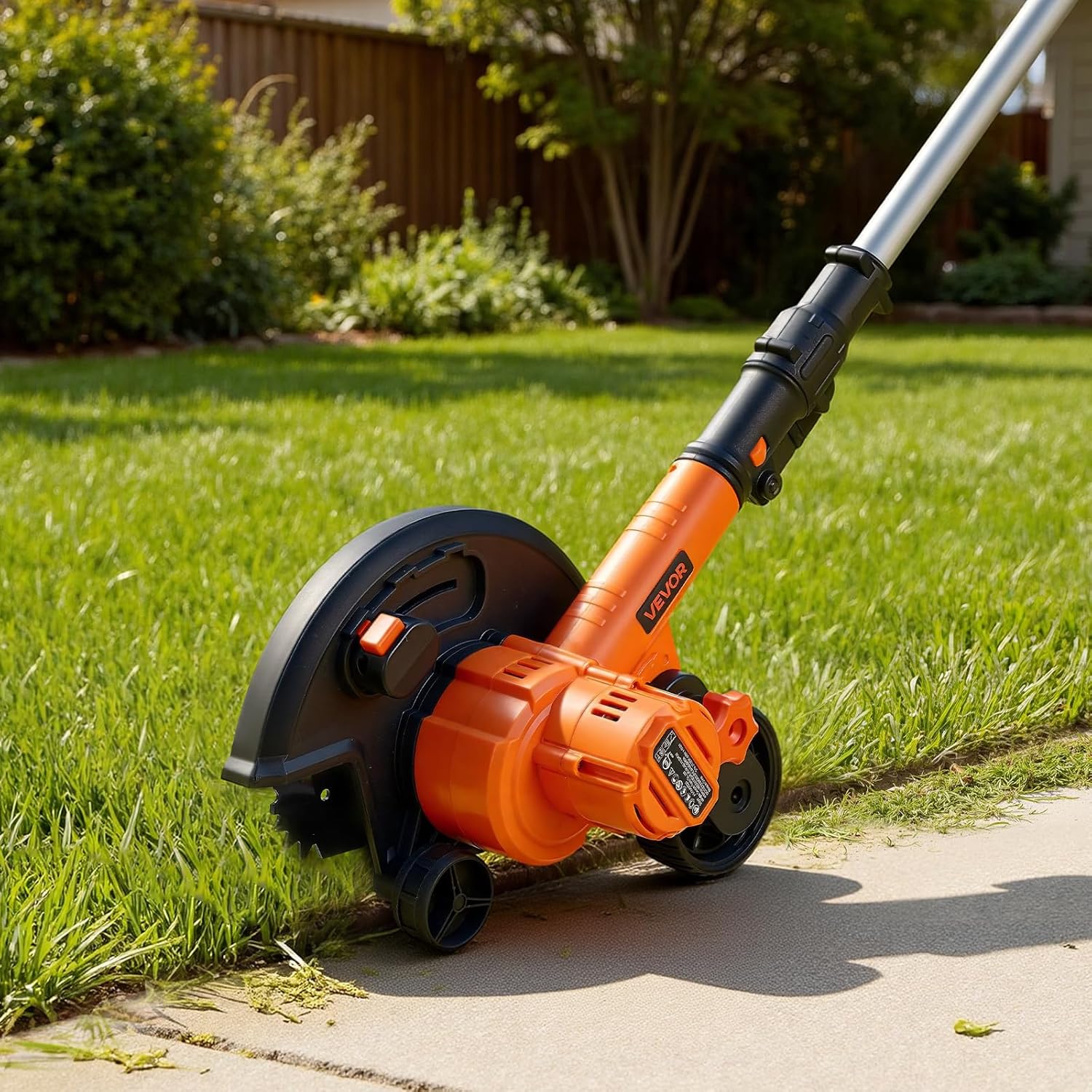 VEVOR Lawn Edger, 8.8 inch Blade, 20V Battery Powered Cordless Edger Lawn Tool, with 3-Position Blade Depth, 4000 mAh Battery and Charger Included, for Lawns, Driveways, Yards, and Sidewalk Edges