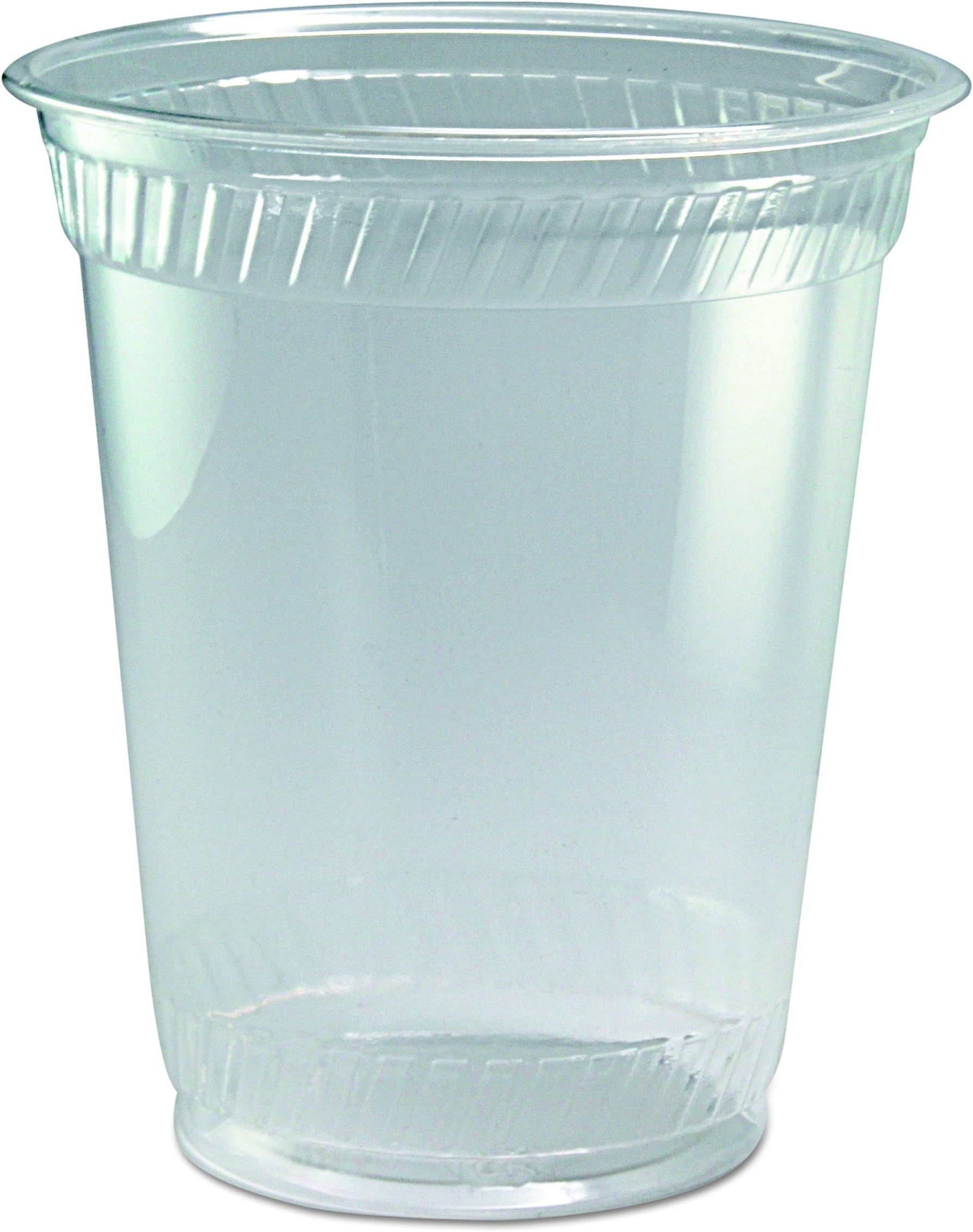 Greenware GC12S 14-Ounce Capacity 3.6-Inch Top Width by 2.3-Inch Bottom Width 4.2-Inch Height Clear Polylactic Acid Squat Drink Cup 50-Pack (Case of 20)