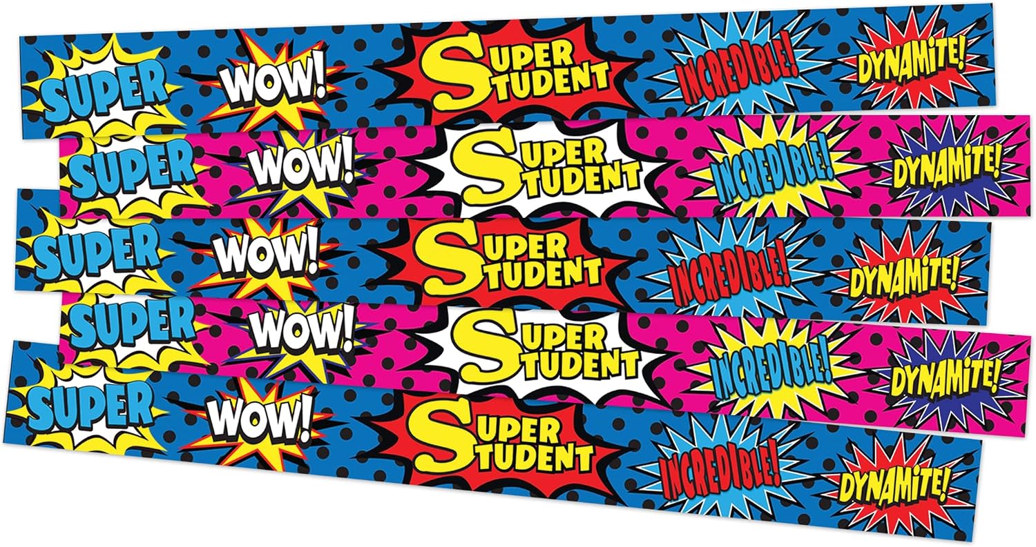 Teacher Created Resources Superhero Super Student Slap Bracelets (20664)