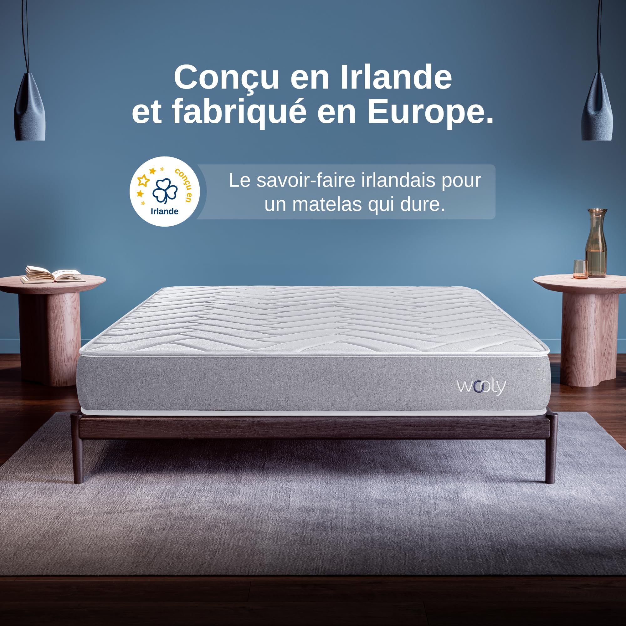 Wooly - One - Matelas 180x200 Mémoire de Forme - 21 cm
