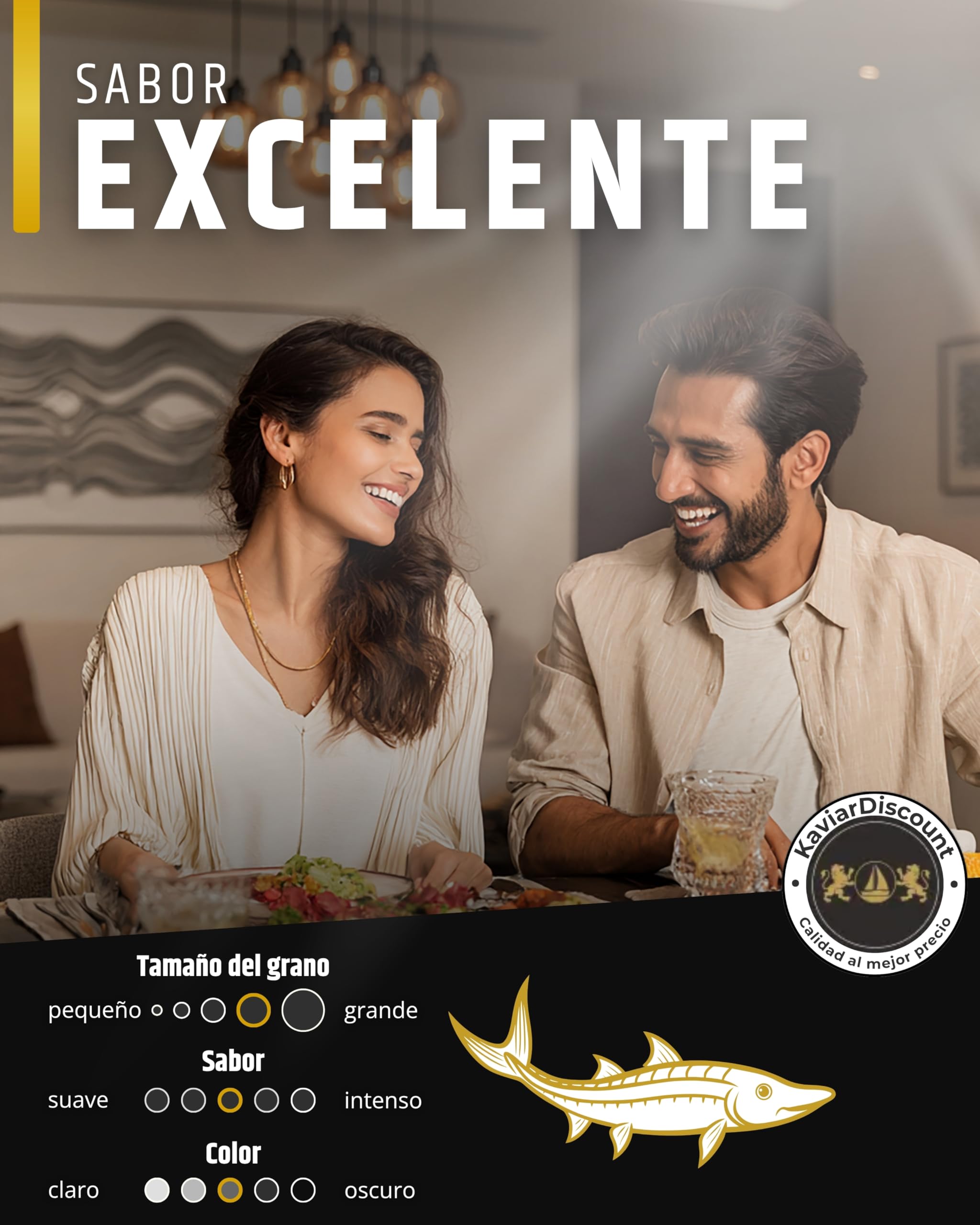 Sepehr Dad Amur Beluga Sturgeon Caviar Premier | cría NC | 125 gramos