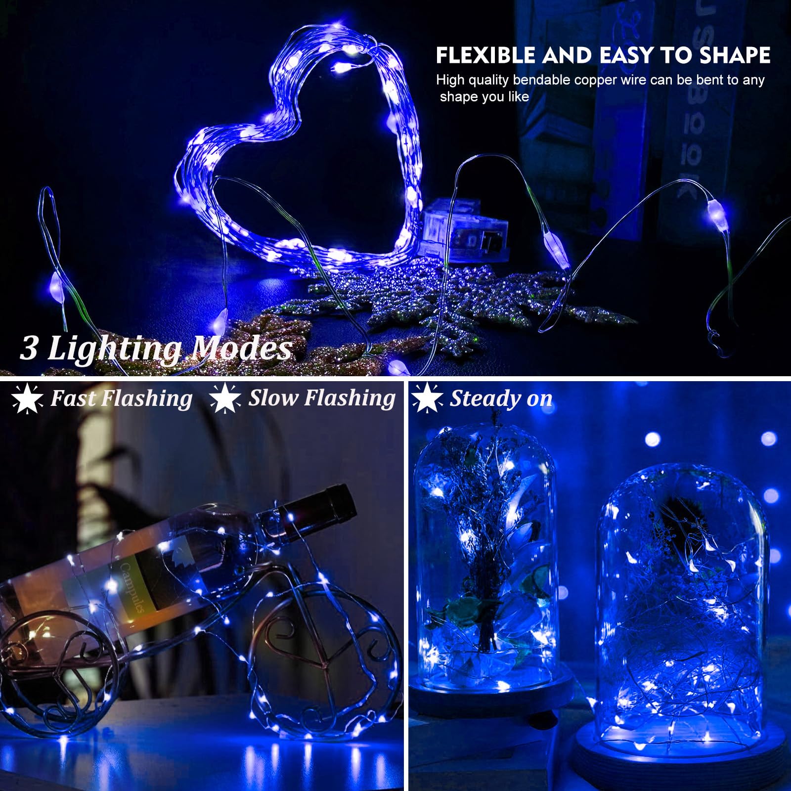 Amazon.com: AIKEI 24 Pack LED Fairy Lights Battery Operated