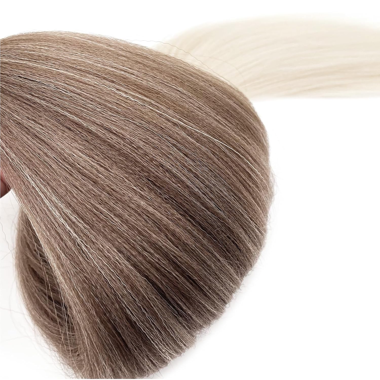 Ombre Blonde Braiding Hair Pre Stretched 6b/613 Braiding Hair Extensions for Braids Kanekalo Prestretched Braiding Hair 26 Inch Kids Knotless Ombre Pre Sectioned Braiding Hair