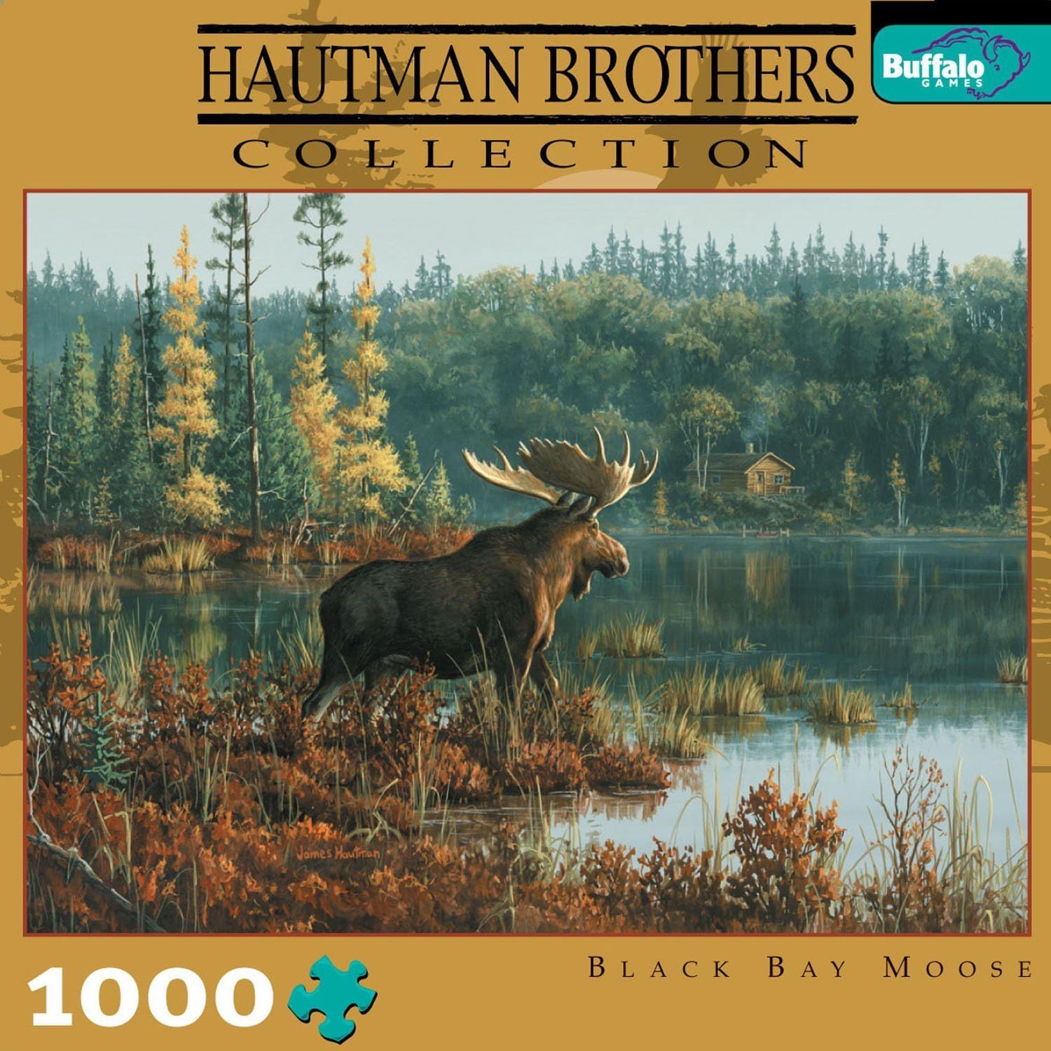 Hautman Brothers Collection: Black Bay Moose 1,026 Piece Puzzle