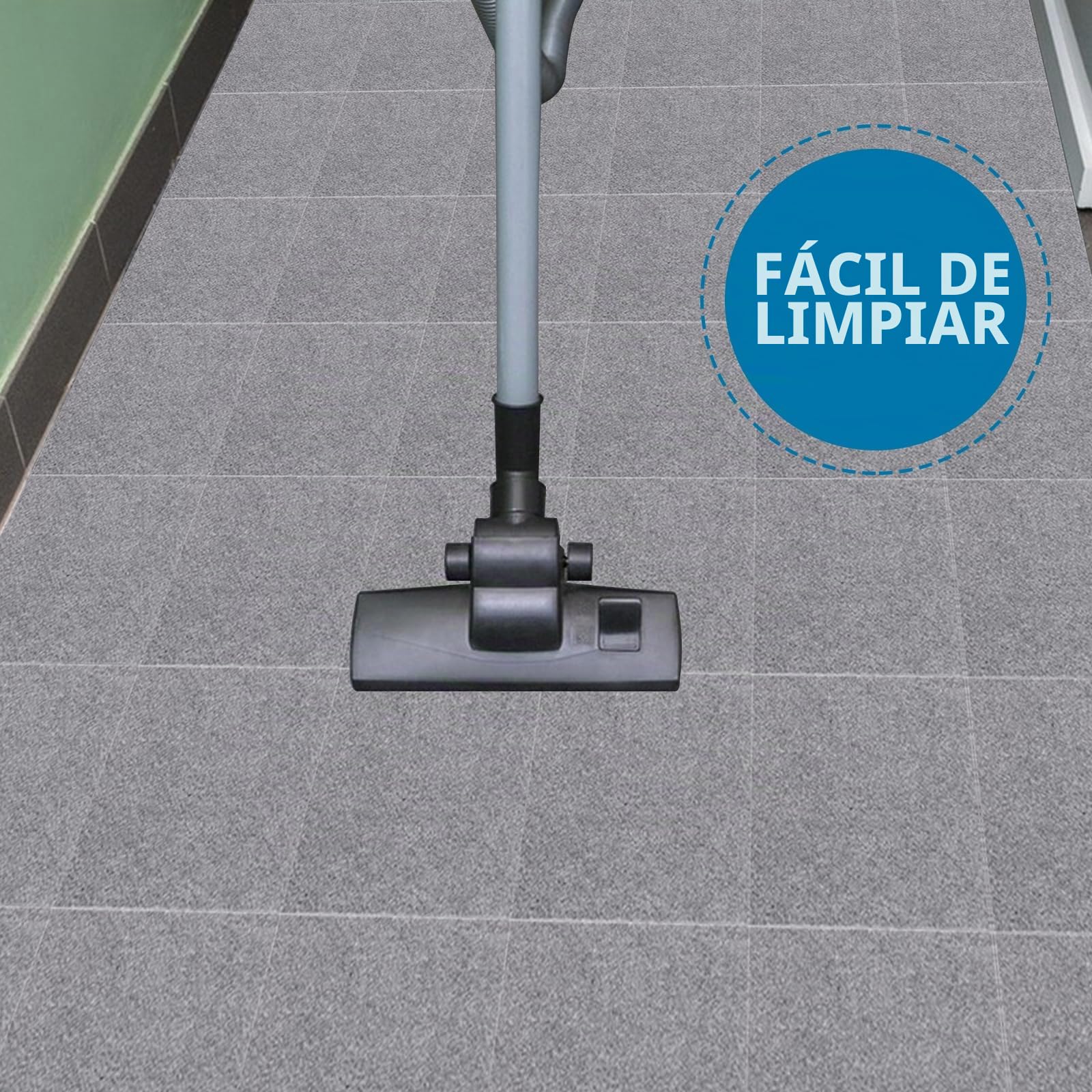 30 piezas baldosas de moqueta 30x30 cm, baldosas de moqueta autoadhesivas, moqueta, baldosas de moqueta, baldosas de moqueta autoportantes para oficina, salón, balcón (gris claro)
