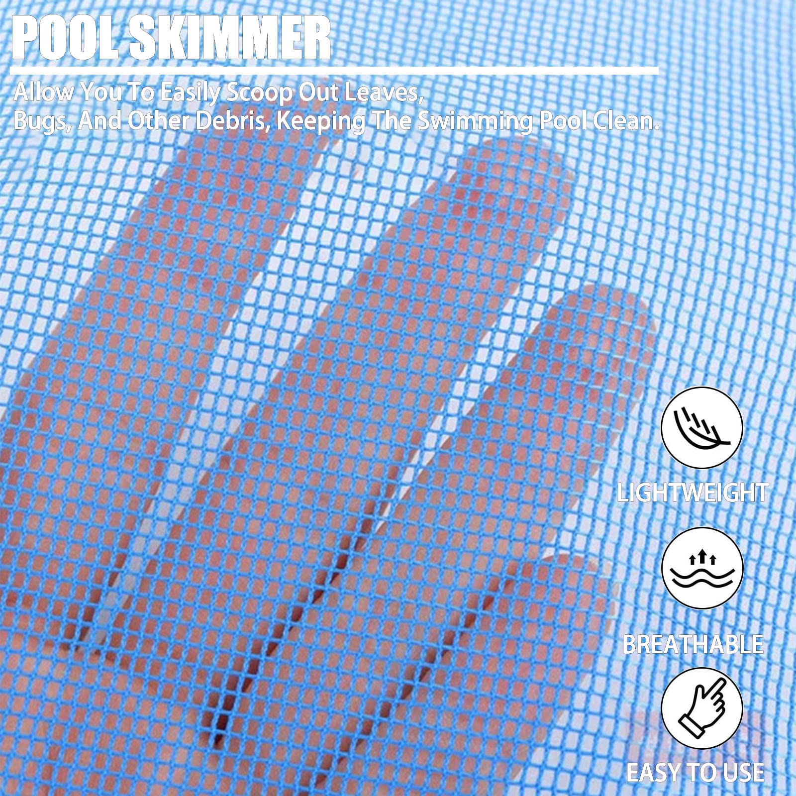 SRHIMEOS Retino Piscina, Retino per Piscina, Rete per Piscina Skimmer, Net Pool, Piscina Netta Pool Skimmer Rete a Maglia Fine, per Piscina Idromassaggio Laghetto (Senza Palo)