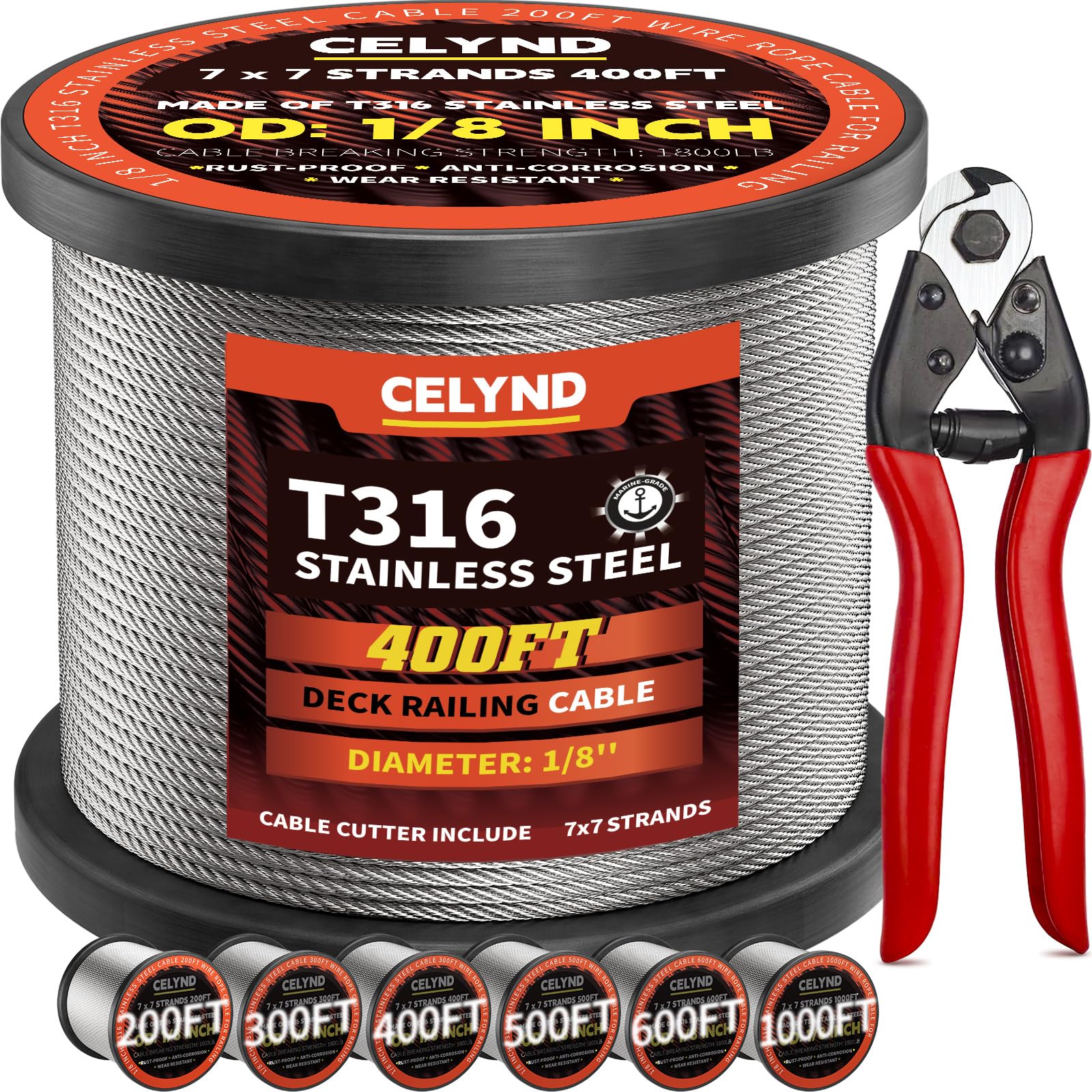 Câble en acier inoxydable pour balustrade – Câble métallique T316 de