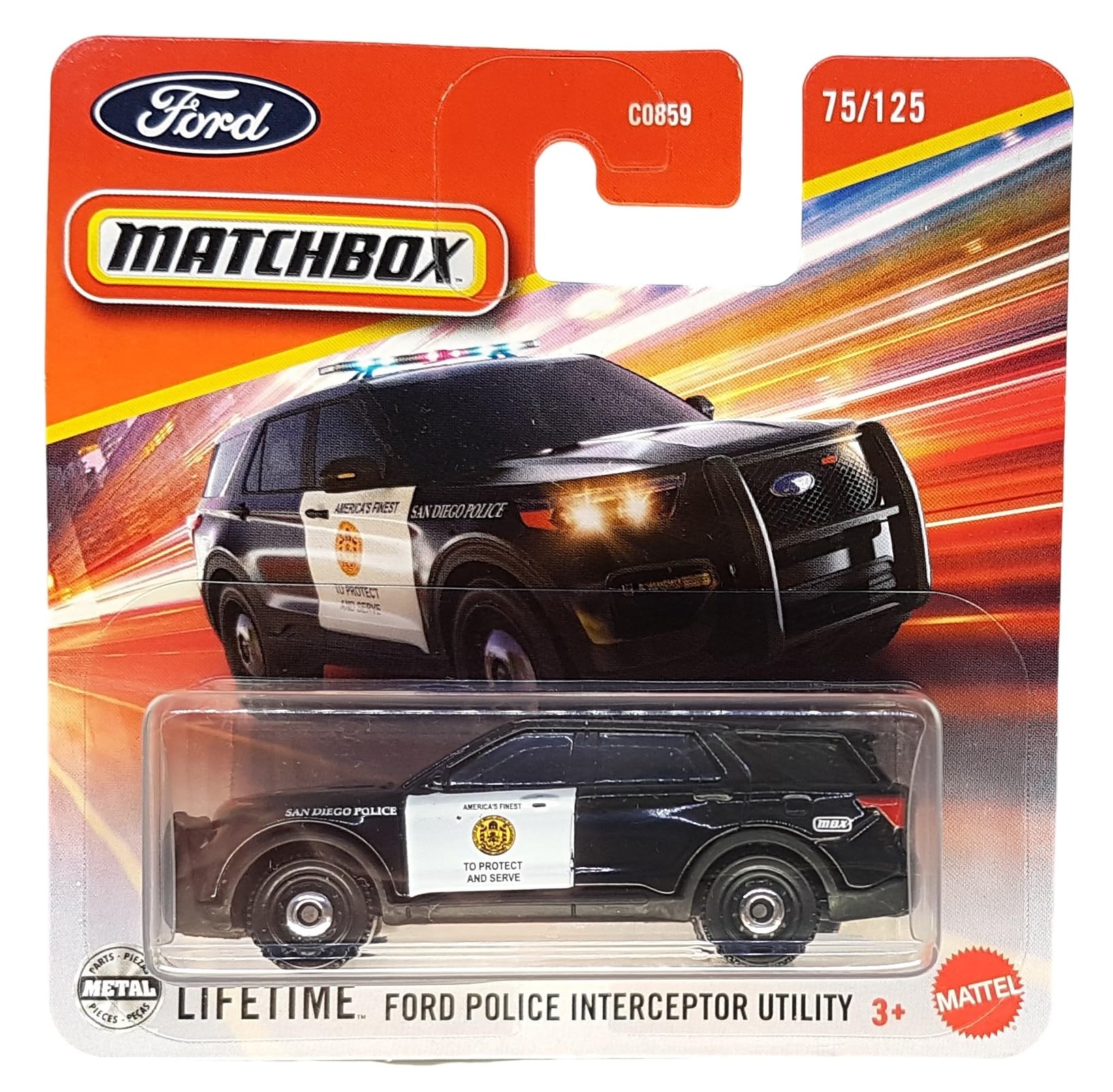 Matchbox - Ford Police Interceptor Utility - MBX Rescue 75/125