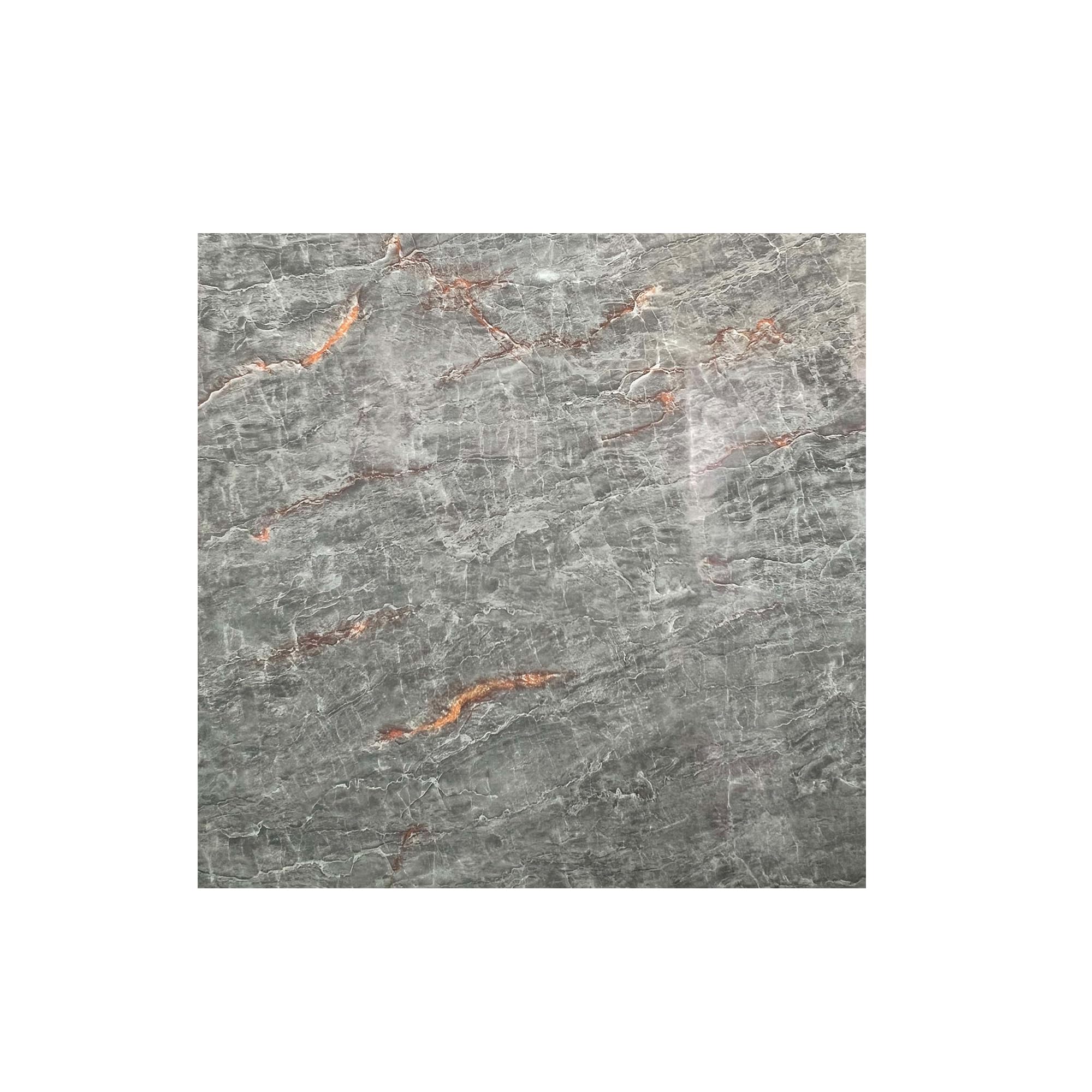 Grey & Orrange Marble Wall Stickers, 120cm Widht x 3M lenght PE Foam Self-Adhesive Wallpaper Removable and Waterproof Art Wall Tiles for Bedroom Living Room Background TV Decor