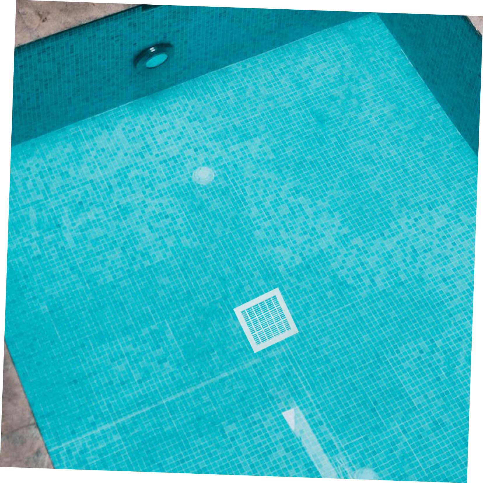 Tapa de Drenaje Cuadrada y Alta Fiabilidad para Piscina de Plástico Blanco Circulación Óptima para Accesorios de Piscinas Desmontables