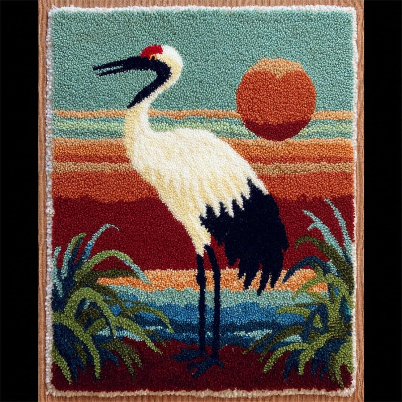 AMBATTERY Latch Hook Tapestry Kit Cartoon Bird 85x115cm