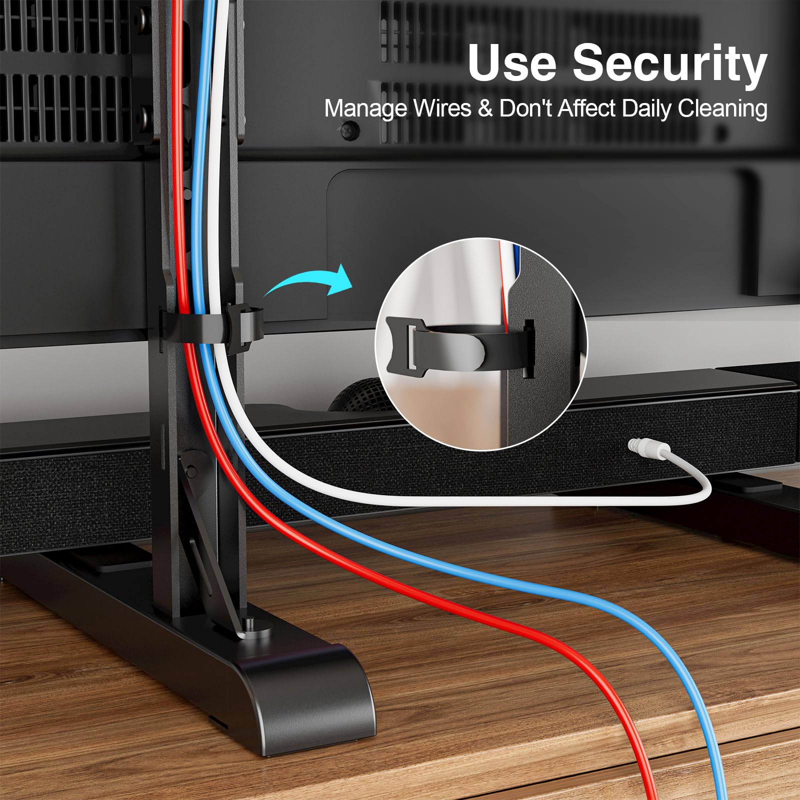 Soporte universal de TV para televisores LCD LED de 19 a 70 pulgadas, patas de TV de altura ajustable de repuesto con capacidad para hasta 110 libras, base de soporte de TV de mesa, VESA 7