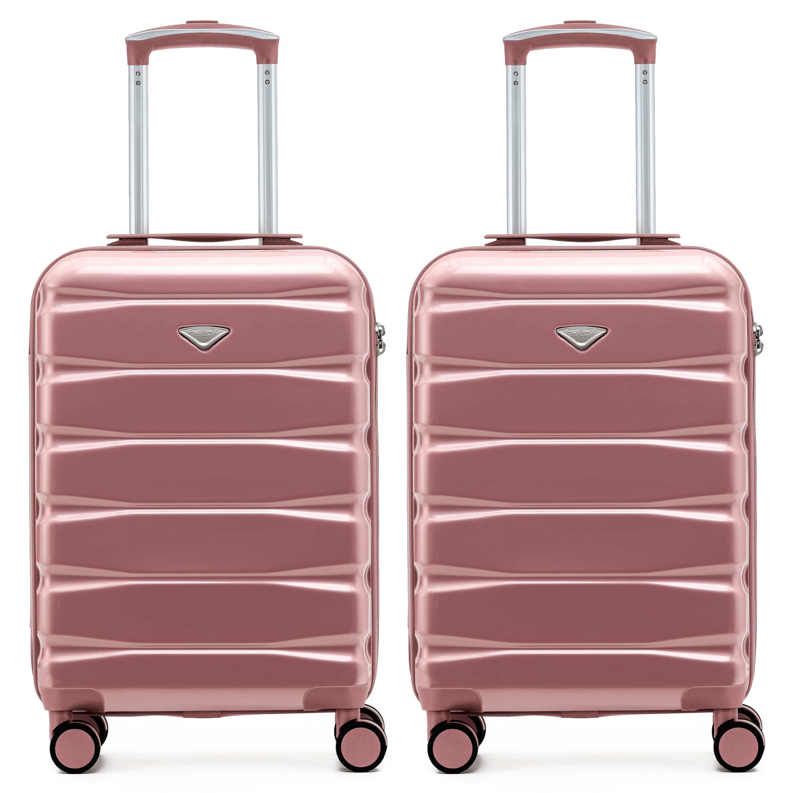 Flight Knight Underseat Cabin Suitcase 45x36x20cm | Free Hand Luggage for EasyJet & Wizz Air | Lightweight ABS Hard Shell with 8 Silent-Glide Spinner Wheels | Max Space Travel Bag — view 2