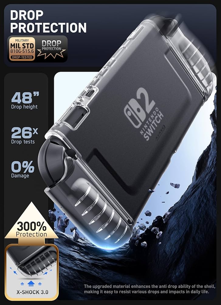 Nintendo Switch BURBERRY Mumba Clear Case for Nintendo Switch 2 2025, Crystal