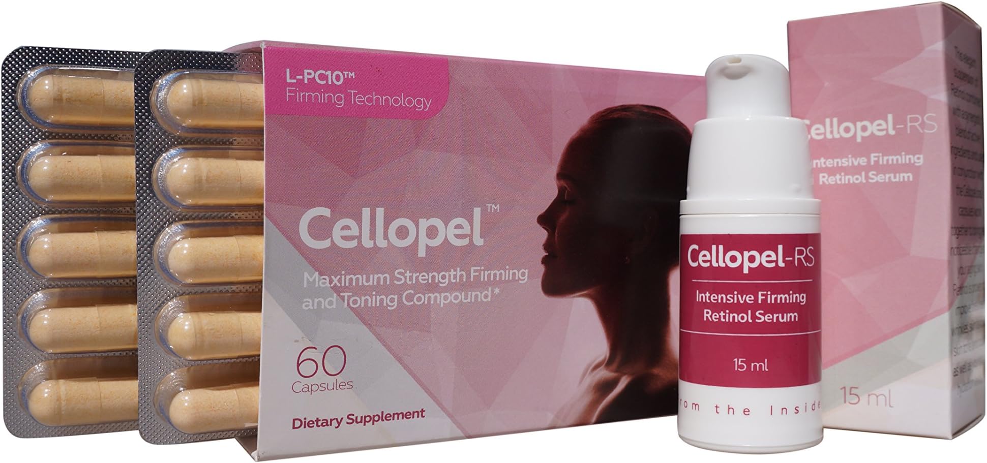 Cellopel - 2 Part Wrinkle and Dark Spot Corrector Fixes Wrinkles and Uneven Skin Tone From the Inside and Out