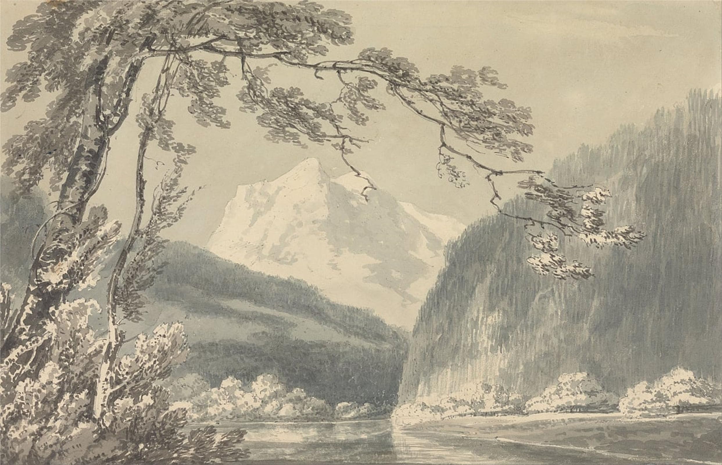 POSTERIIk Famous Animal Posters Vintage Picture Near Grindelwald by Mallord William Turner Modern Wall Decor for Home Decor 60x90cm
