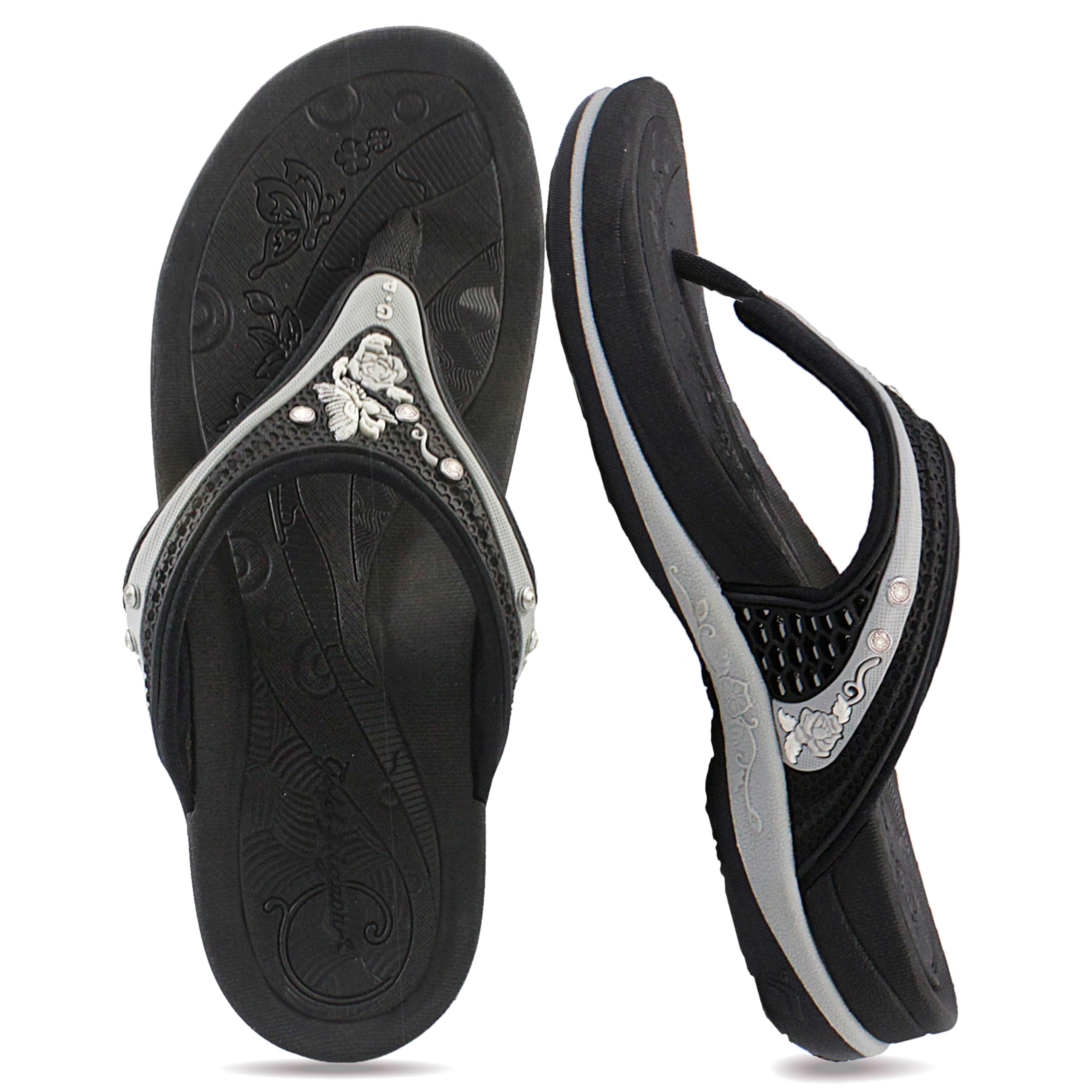 Gold Pigeon Shoes |SIGNATURE| Comfort Walking Flip Flops for Women