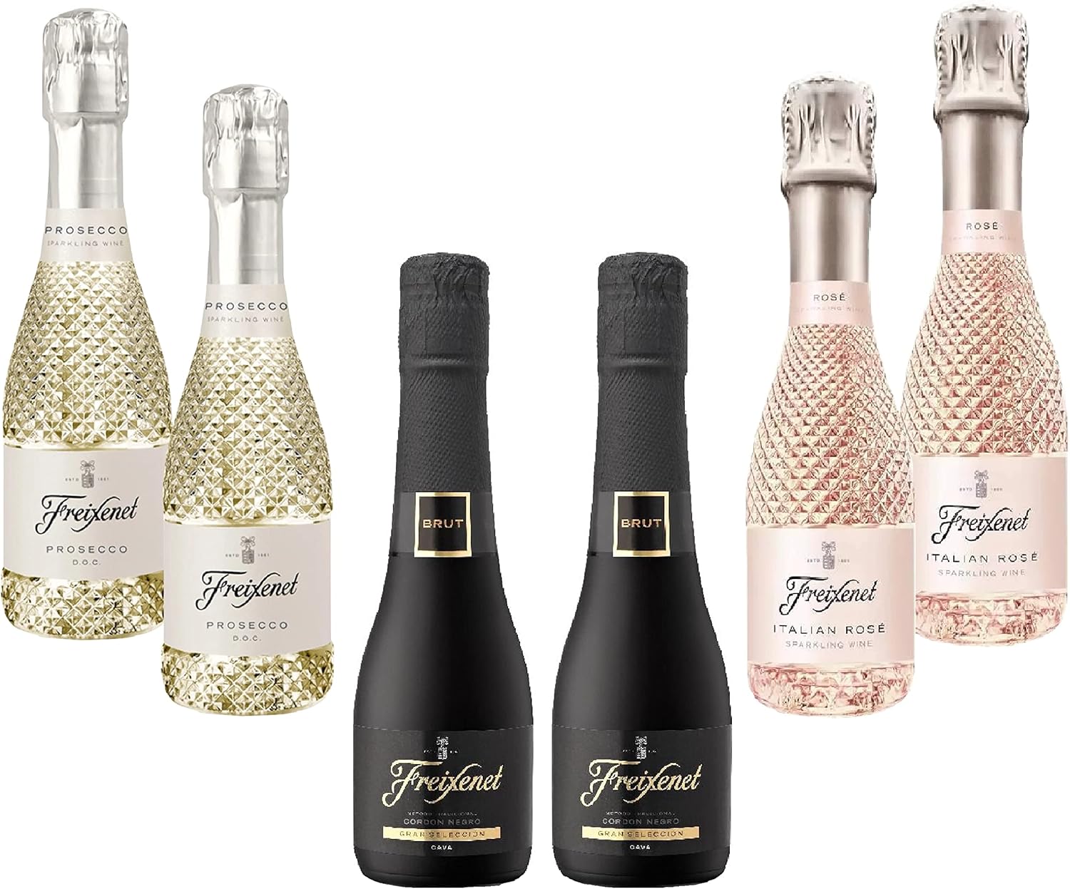 Prosecco, Cordon Negro & Italian Rose Wine Giftset Pack of