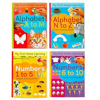 Amazon.com: Alphabet and Numbers: 4 Activity Book Boxed Set