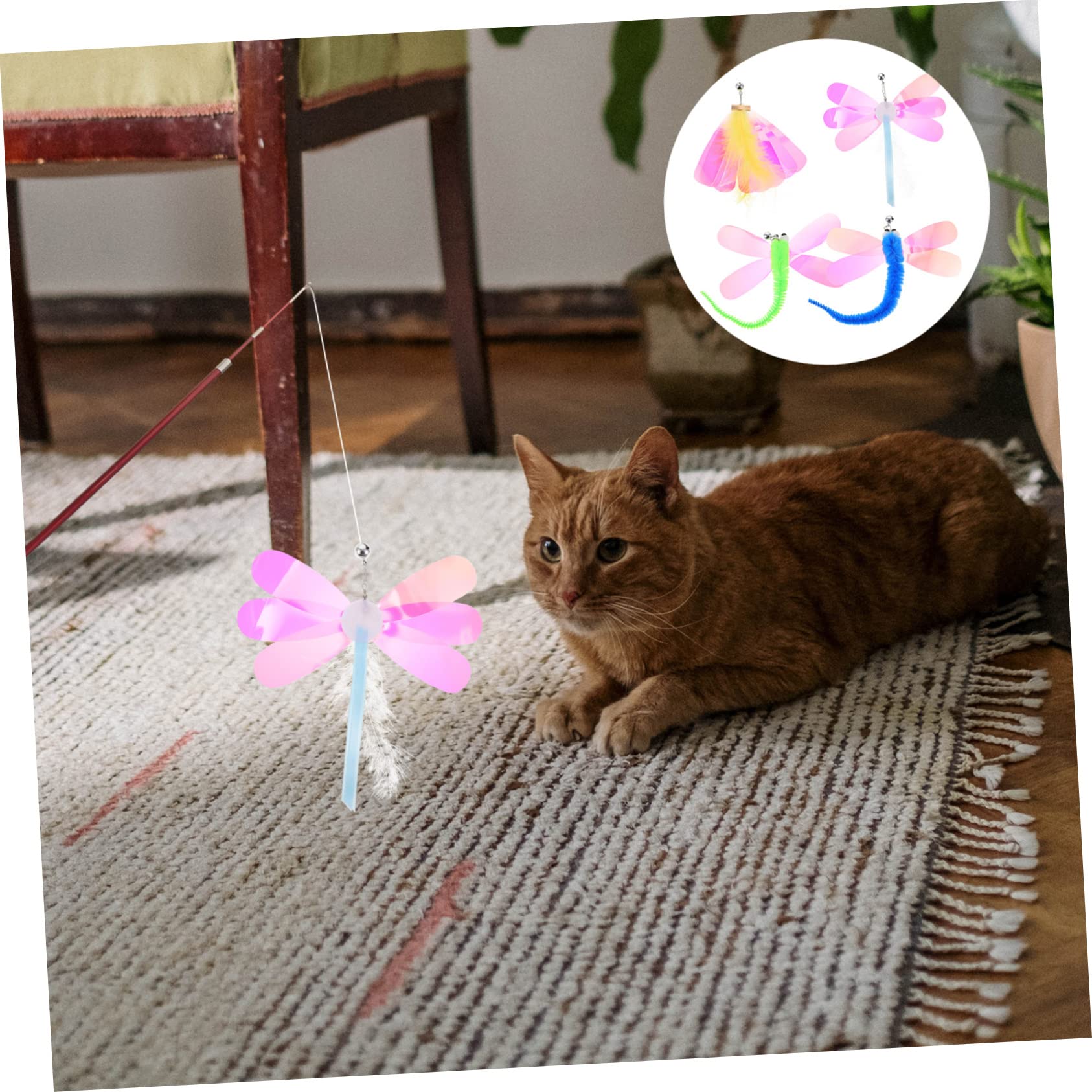 POPETPOP 32 STK Katzenwurm Spielzeug Katzentrainer Spielzeug Kau Kätzchen-stäbchen Nachfüllpackung Für Katzenwurm Katze Spielen Haustier Plüsch Stock