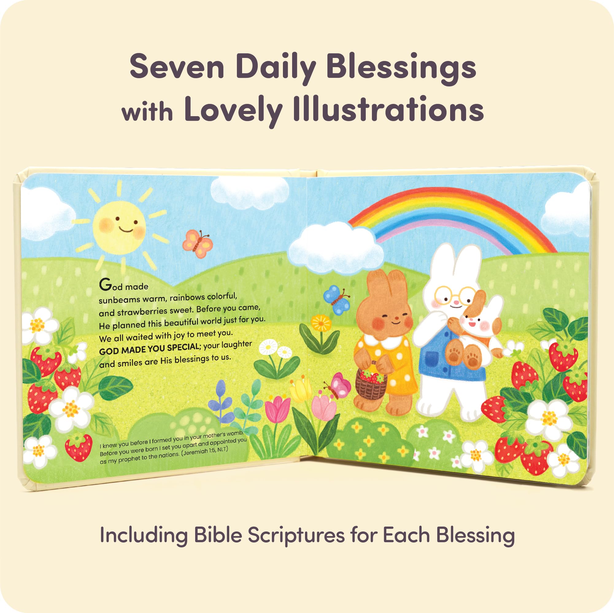 God Bless You Christian Baby Book - My Child's First Book of Blessing - 7 Blessings & Bedtime Prayers for Babies and Toddlers - Ideal Easter, Birthday, Baby Shower, Baptism Gift - Image 2
