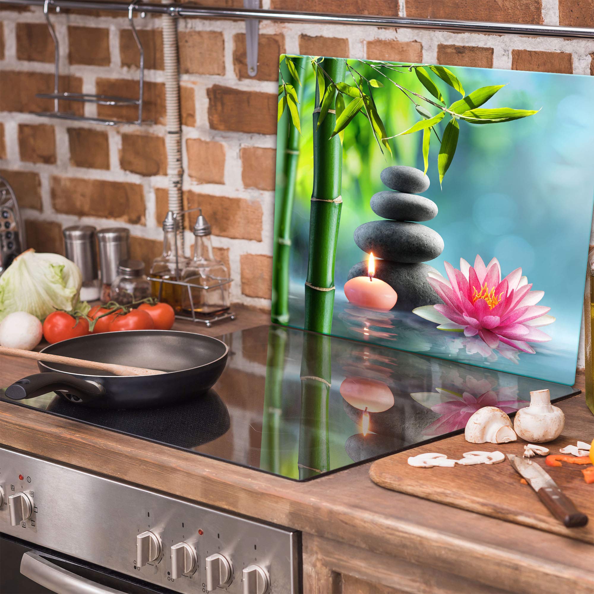 Copri Piano Cottura In Vetro Temperato - 60x52 Cm, Protettivo E Decorativo, Design Marmo - Foto 11